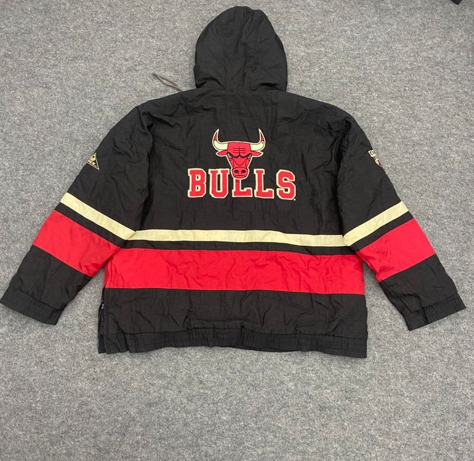 Apex One Vintage Apex One Chicago Bulls Half Zipper Jacket Size US XXL / EU 58 / 5 - 1 Thumbnail
