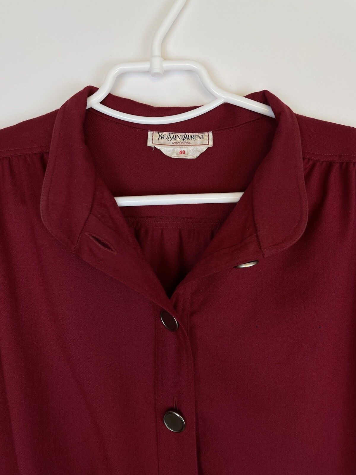 Yves Saint Laurent Vintage Yves Saint Laurent Variation Wool Blend Dress France Size S / US 4 / IT 40 - 7 Thumbnail