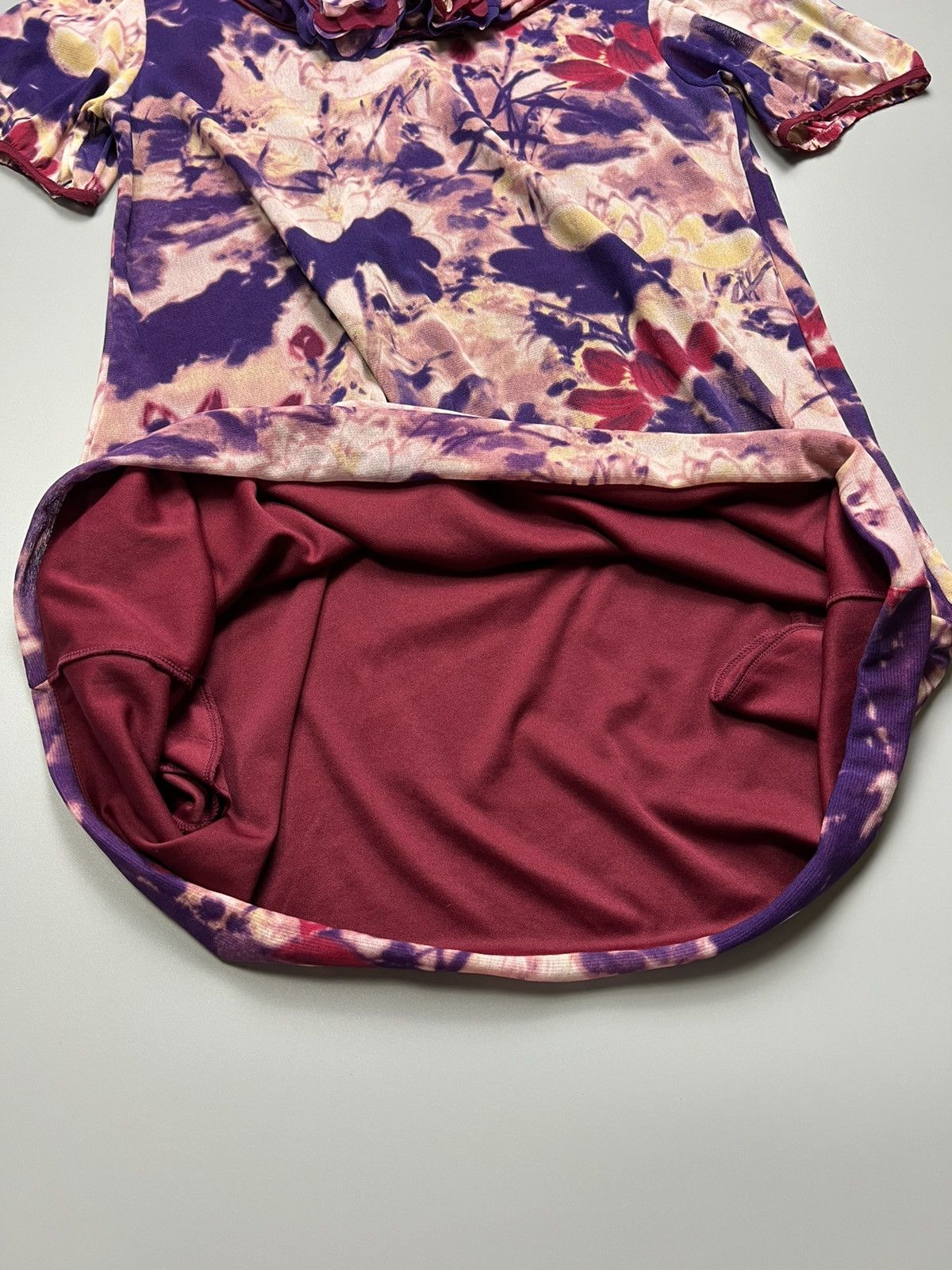 Vintage × Vivienne Tam Vivienne Tam - Fall 2007 Blossom Flower Mesh - Midi Dress Size ONE SIZE - 6 Thumbnail