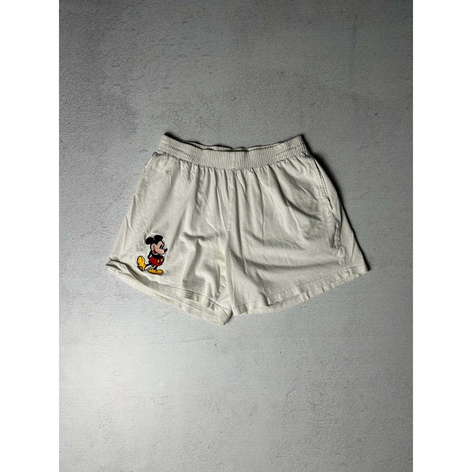Disney Vintage 90s Disney Mickey Mouse Sweat Shorts - Men's Medium Size US 28 / EU 44 - 1 Thumbnail