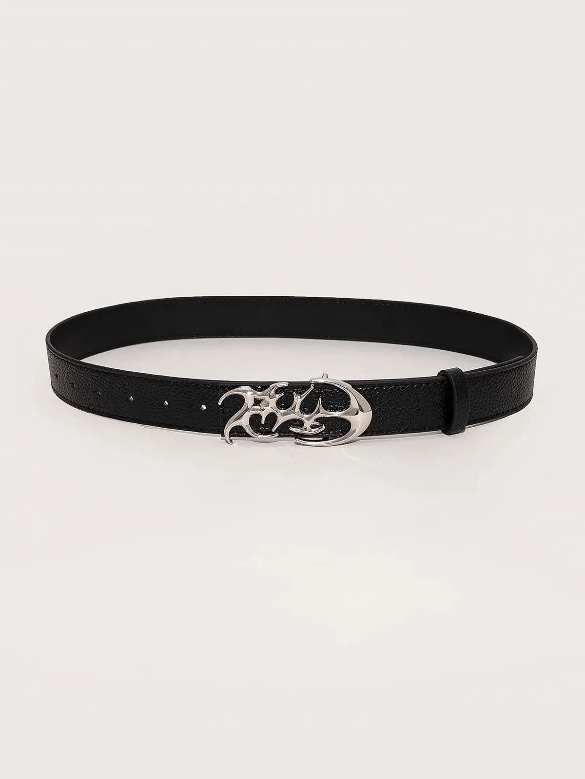 Jewelry Streetwear Design Buckle PU Leather Belt Size ONE SIZE - 1 Thumbnail