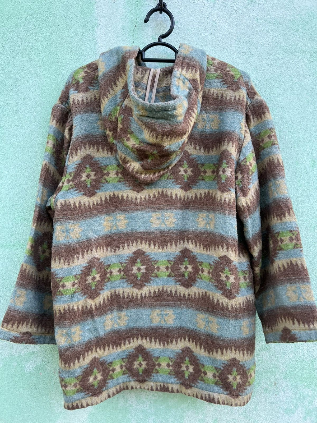 Japanese Brand Vintage Margaretline Aztec Wool Duffle Coat Native American Size US XL / EU 56 / 4 - 13 Thumbnail