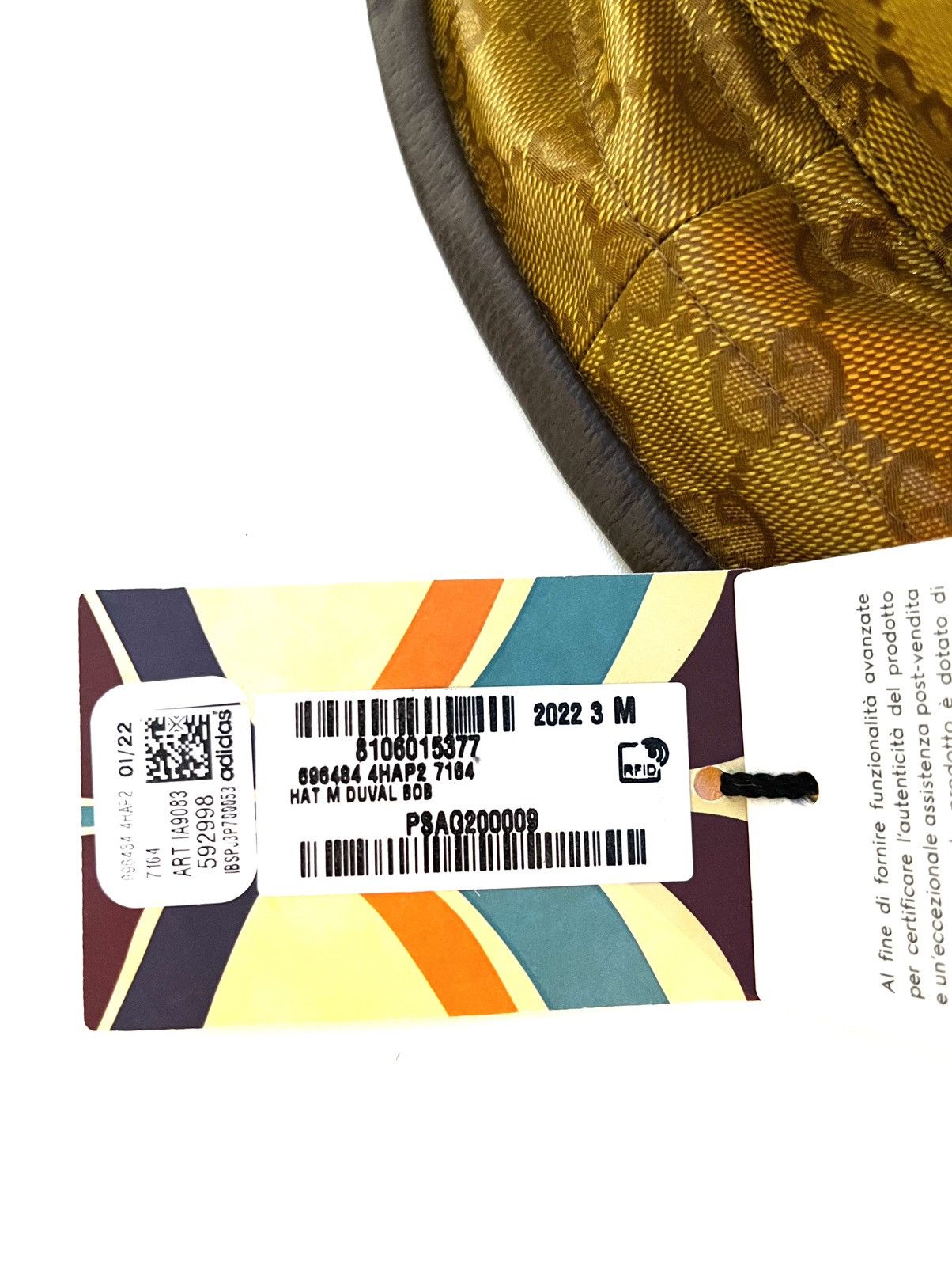 Adidas × Gucci Bob Gucci X adidas Size ONE SIZE - 4 Thumbnail