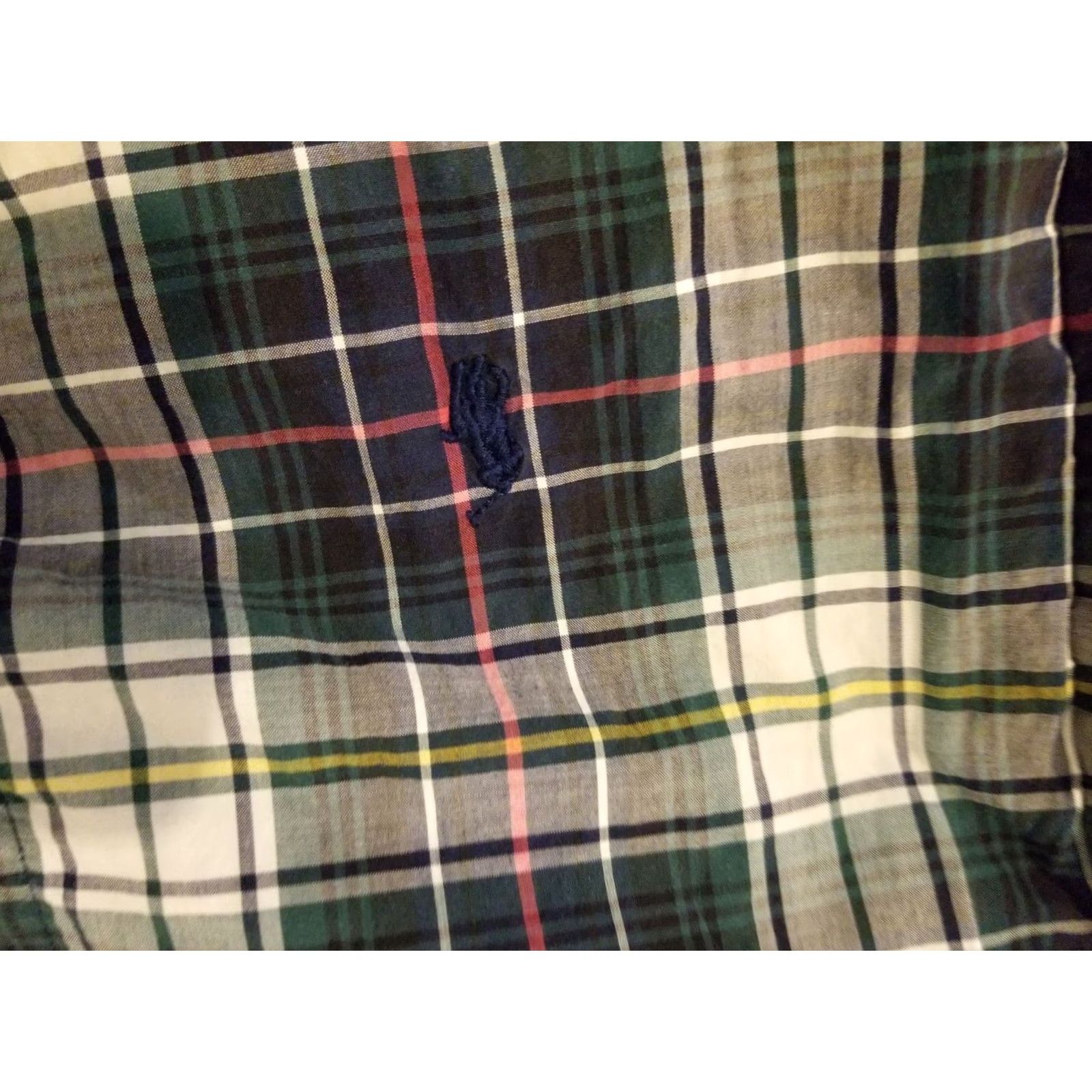 Polo Ralph Lauren Polo Ralph Lauren Dress Shirt Mens S Small Green Plaid Cotton Button Long Sleeve Shirt Size 36R - 3 Thumbnail