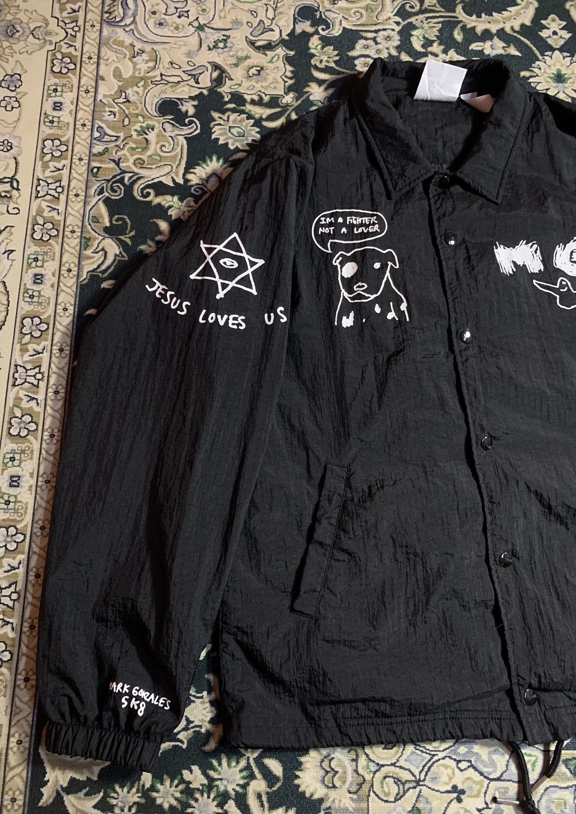 Other 🔥RARE 🔥MARK GONZALES COACH JACKET OVERPRINT DESIGN Size US M / EU 48-50 / 2 - 3 Thumbnail