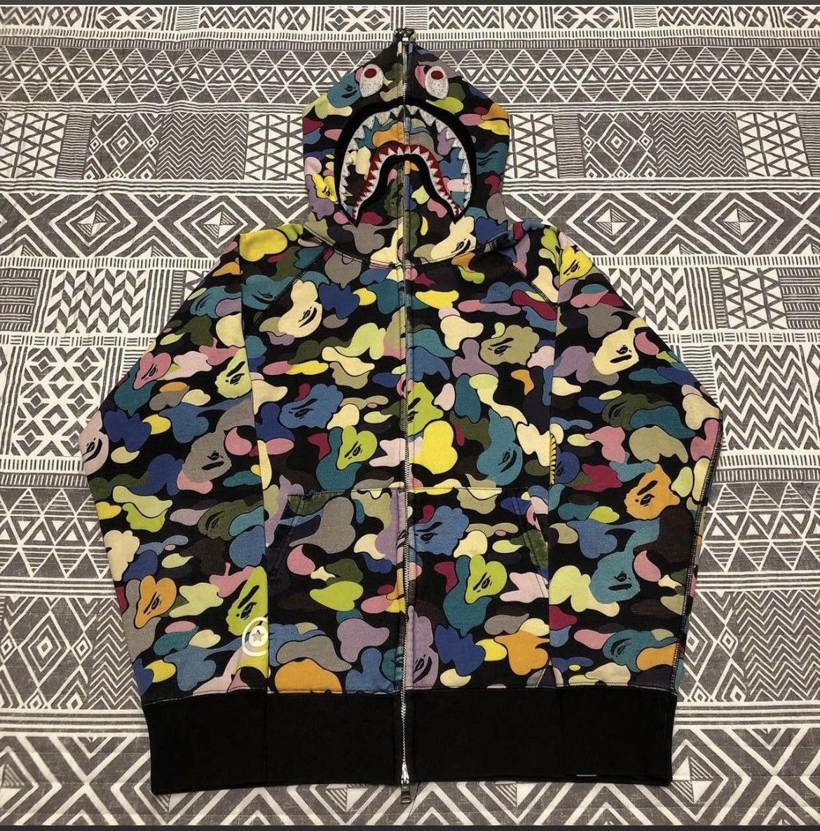 Bape A Bathing Ape Bape ABC PONR Shark Full Zip Hoodie Size US M / EU 48-50 / 2 - 1 Thumbnail