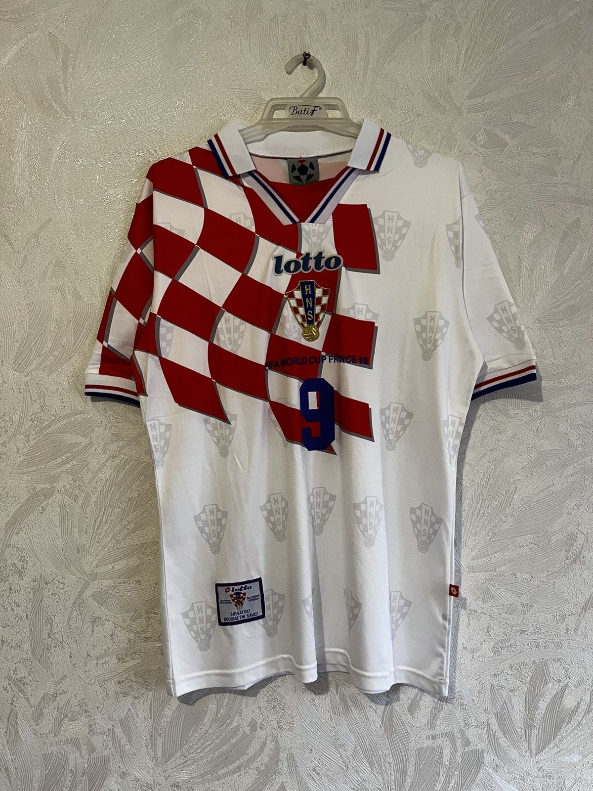 Lotto Sport × Vintage Vintage White Jersey Croatia 1996 1997 1998
