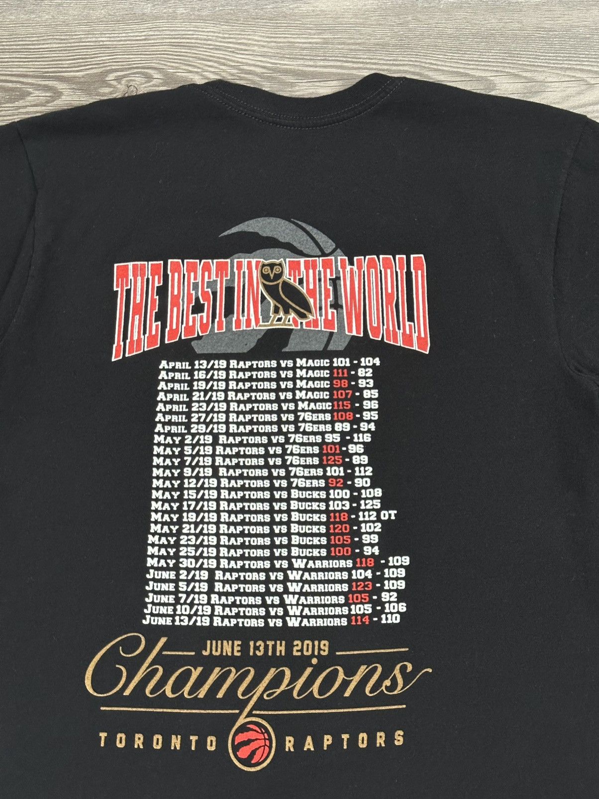 NBA × October's Very Own OVO x Toronto Raptors Best In The World T Shirt Size US S / EU 44-46 / 1 - 4 Thumbnail