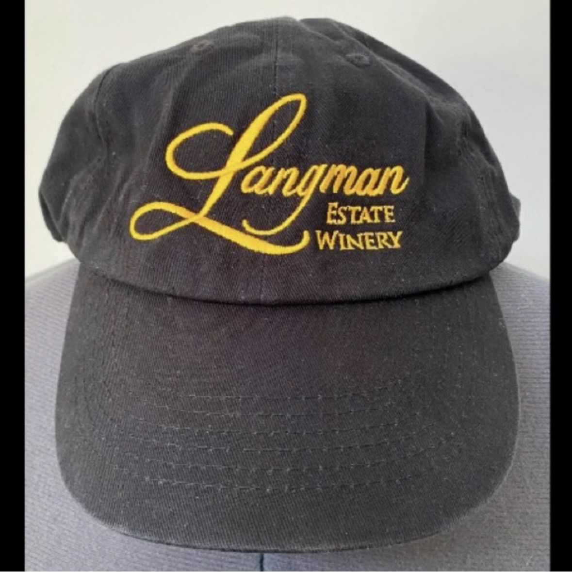 Other NEW LANGMAN ESTATE WINERY GOLD EMBROIDERED BASEBALL CAP HAT Size ONE SIZE - 1 Thumbnail
