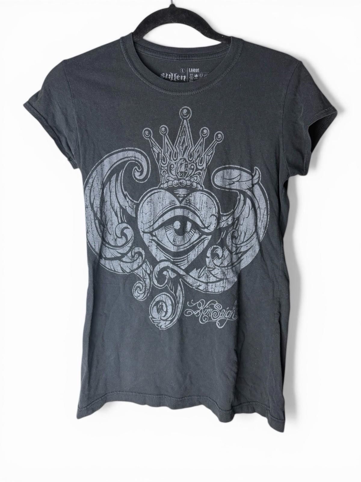 Other Sullen Womens Graphic Tee Large Black Y2K Size L / US 10 / IT 46 - 2 Thumbnail