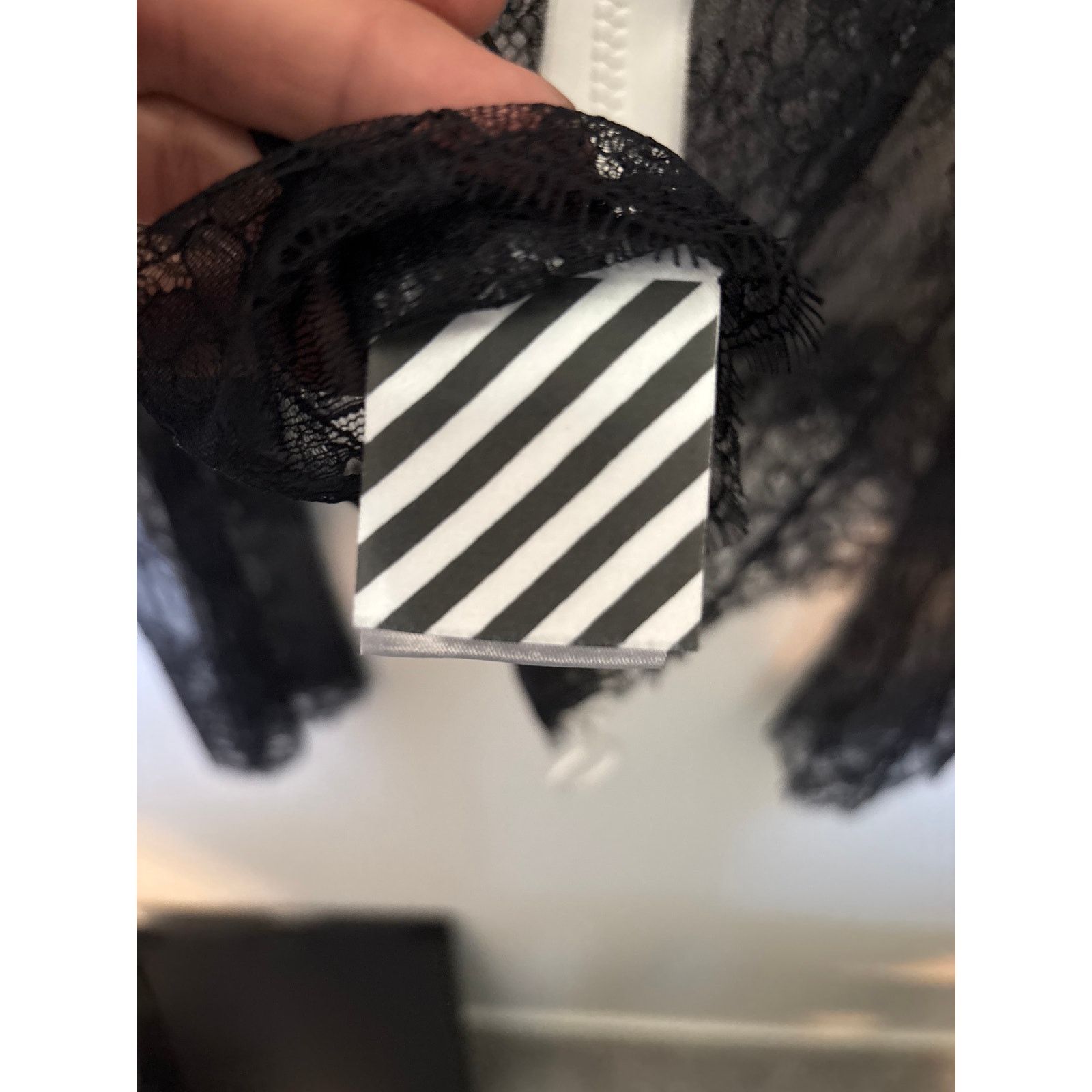 Off-White Off-White Black lace zip camisole Size 44 Size 30" / US 8 / IT 44 - 3 Thumbnail