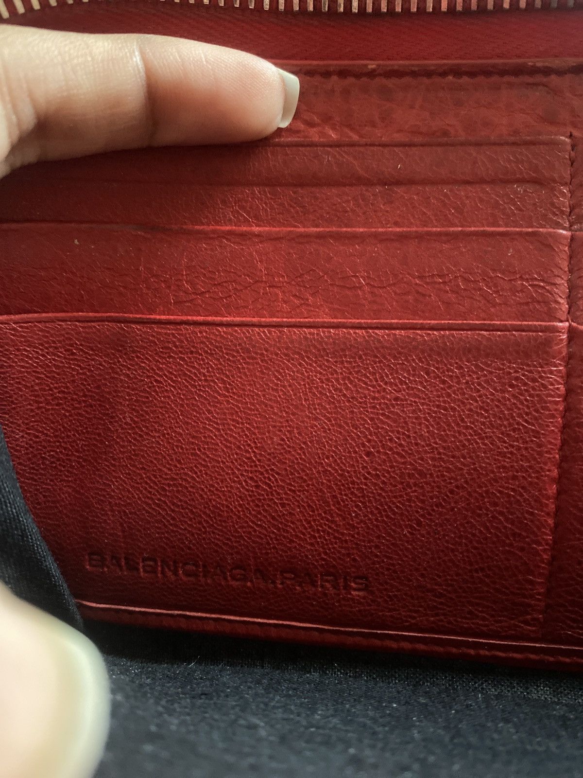 Balenciaga Balenciaga Sheepskin Long Wallet Red Size ONE SIZE - 9 Thumbnail