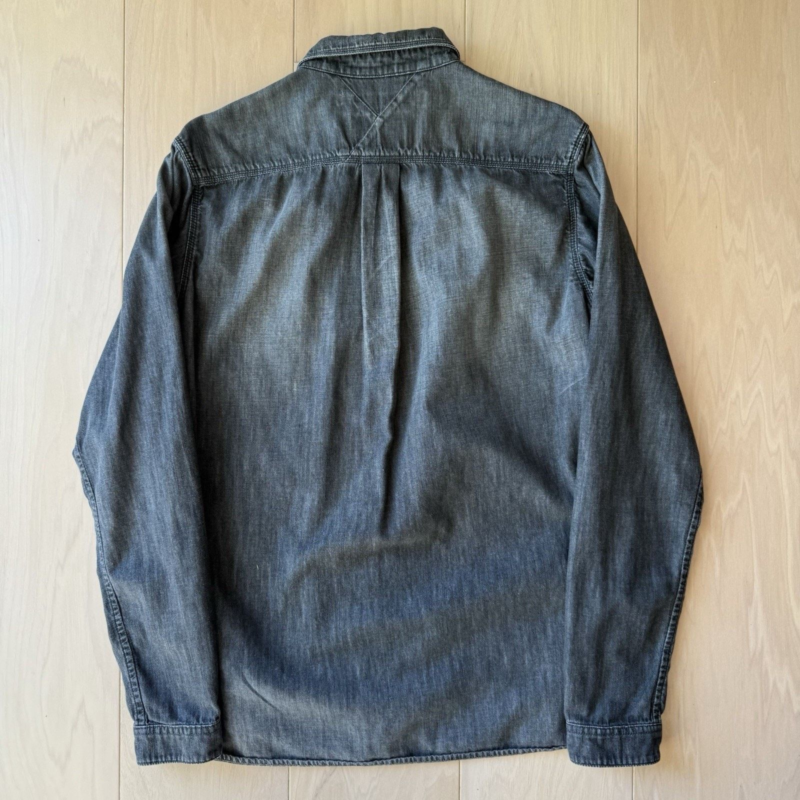 White Mountaineering White Mountaineering Snap Shirt Size 2 Black Denim Outdoors Size US M / EU 48-50 / 2 - 8 Thumbnail