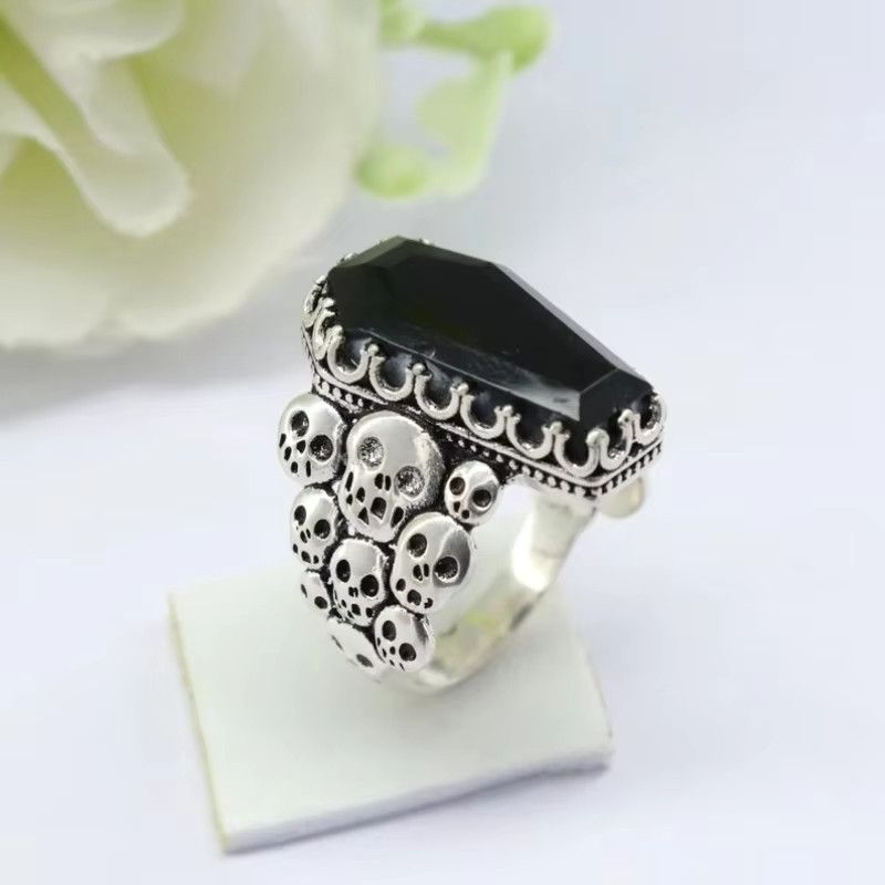 Jewelry Vintage Skull Coffin Ring Size ONE SIZE - 3 Thumbnail