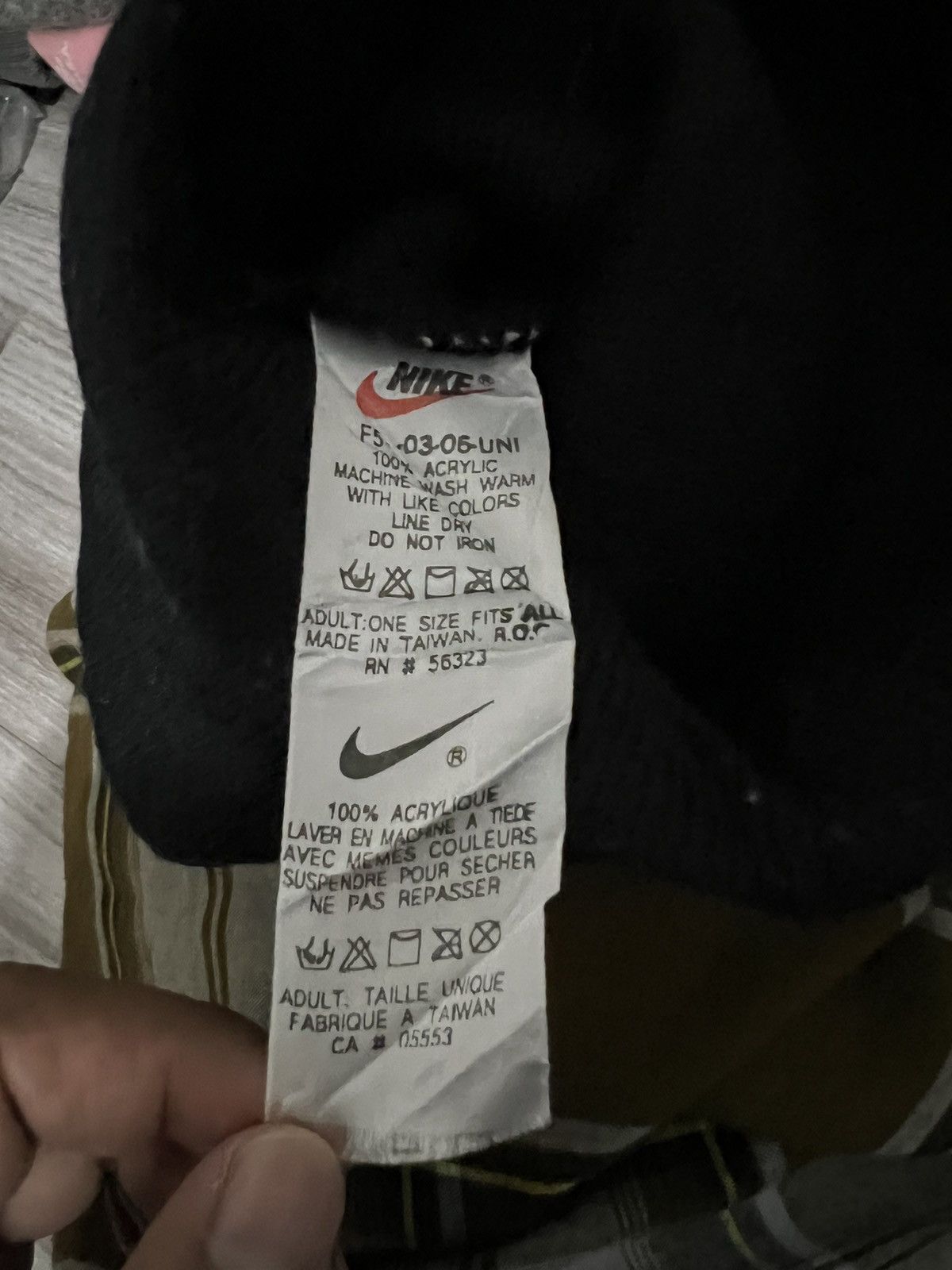 Nike × Vintage Vintage Nike Swoosh Beanie Hat Size ONE SIZE - 6 Thumbnail