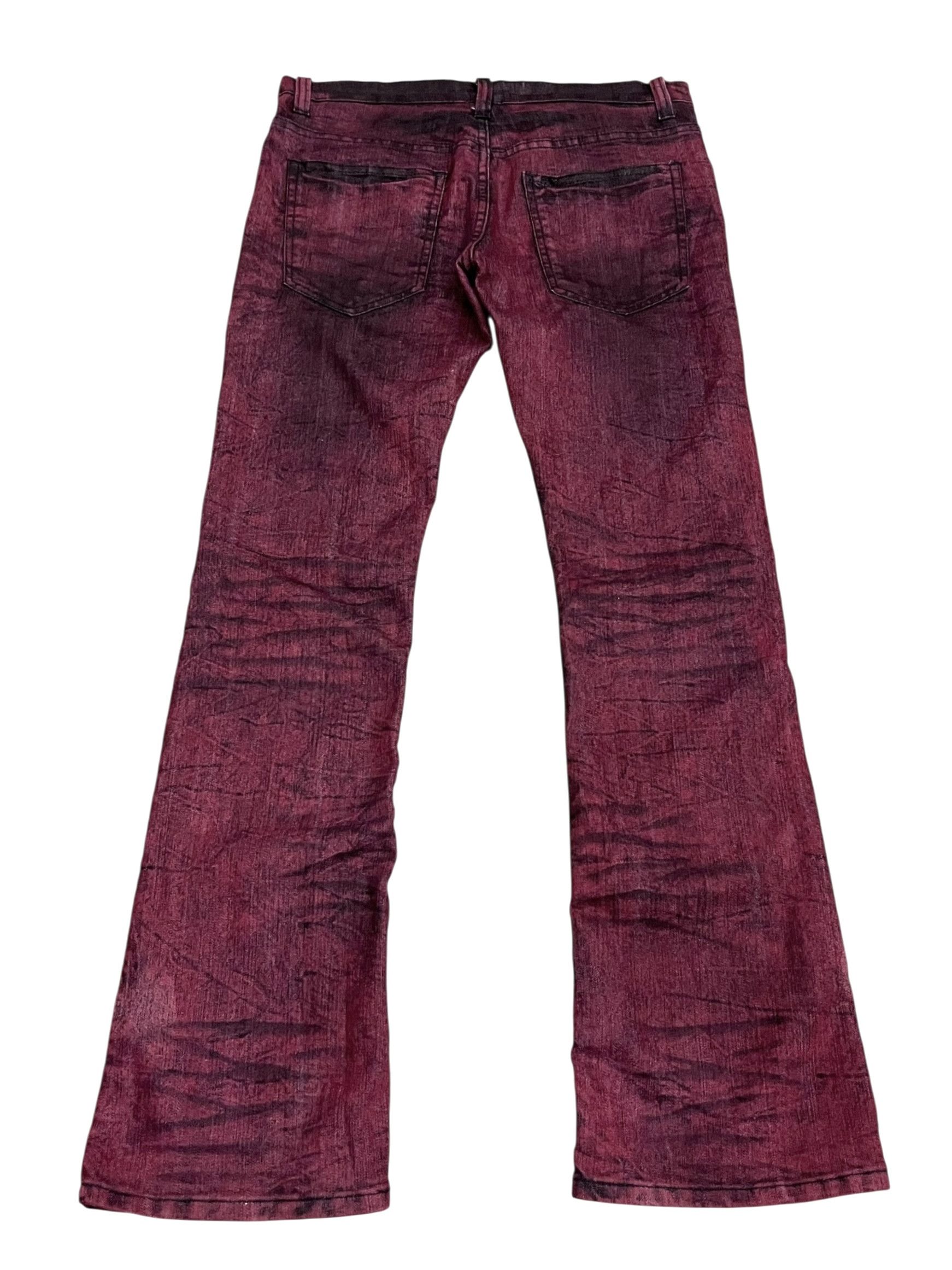 Fragment Design Vintage KUI Bloodclaw Fade To Black Flare Punk Denim Y2K 🔥 Size 33" - 5 Thumbnail