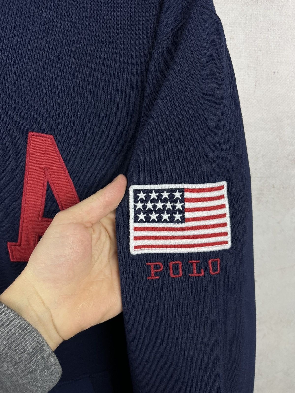 Polo Ralph Lauren Polo Ralph Lauren USA Flag Big Logo Hoodie Hype Y2K Retro Size US M / EU 48-50 / 2 - 5 Thumbnail