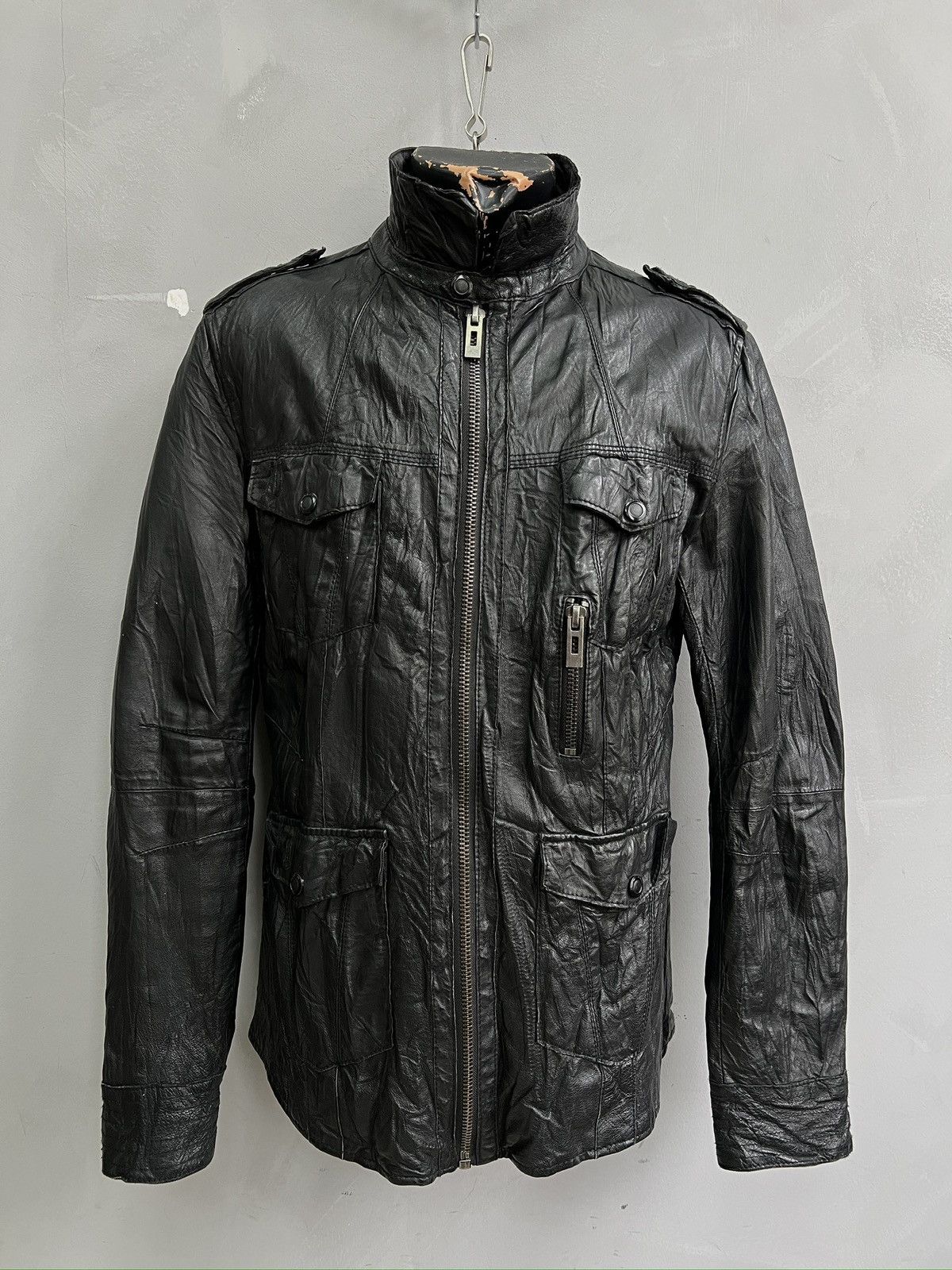 Hysteric Glamour Black Leather gothic avant garde Rick Owens style y2k hype Size US M / EU 48-50 / 2 - 1 Thumbnail