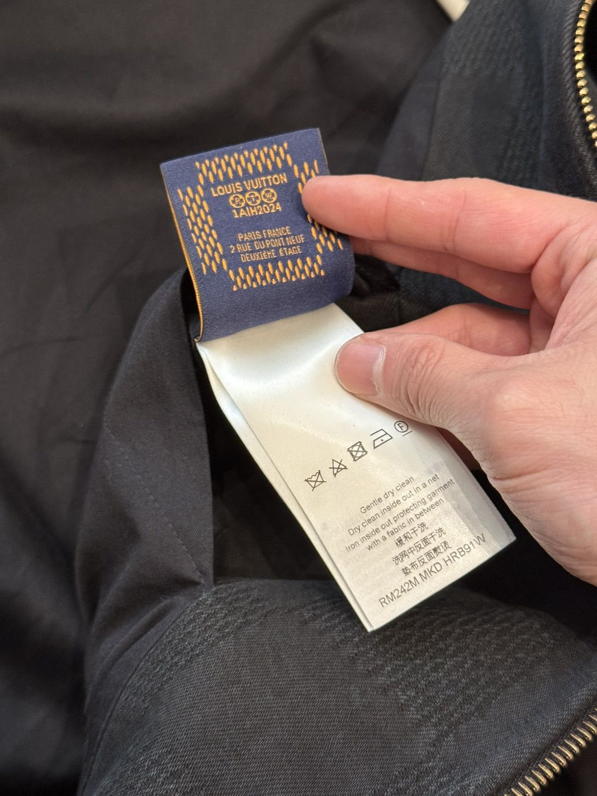 Louis Vuitton LOUIS VUITTON DAMIER WORKWEAR COTTON BLOUSON ‘BLACK’ Size US XL / EU 56 / 4 - 12 Thumbnail