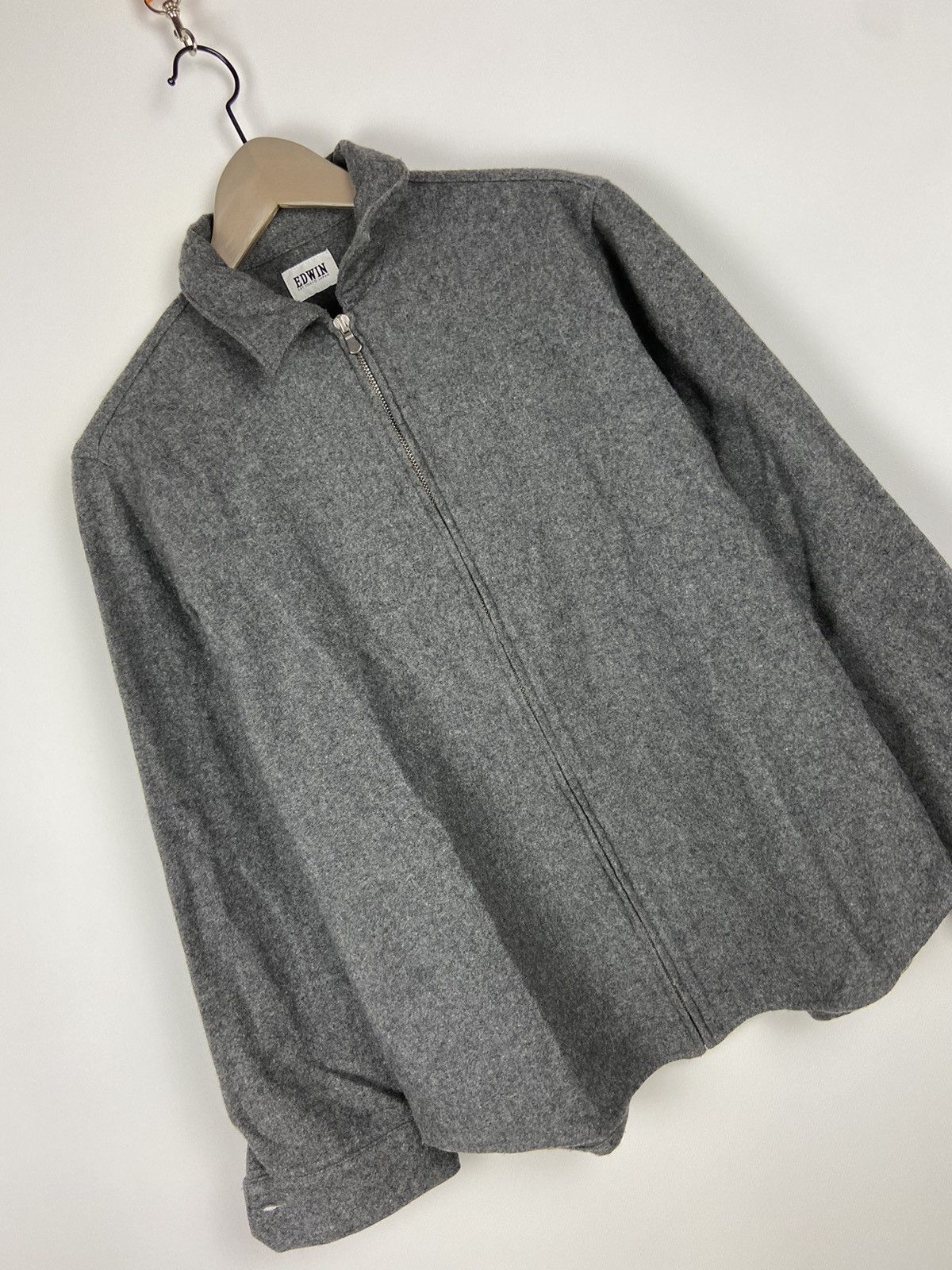 Edwin Edwin Men's Industry Zip Wool Shirt/JACKET Size US S / EU 44-46 / 1 - 8 Thumbnail