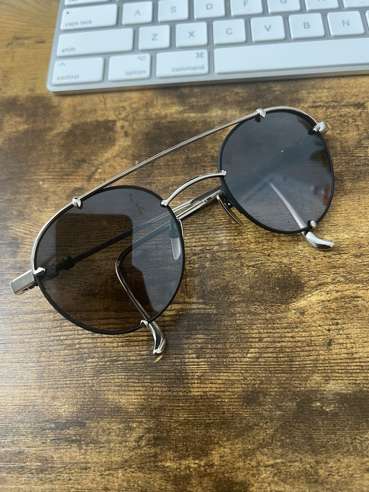 Chrome Hearts Chrome Hearts oralgami aviator sunglasses org $1190 