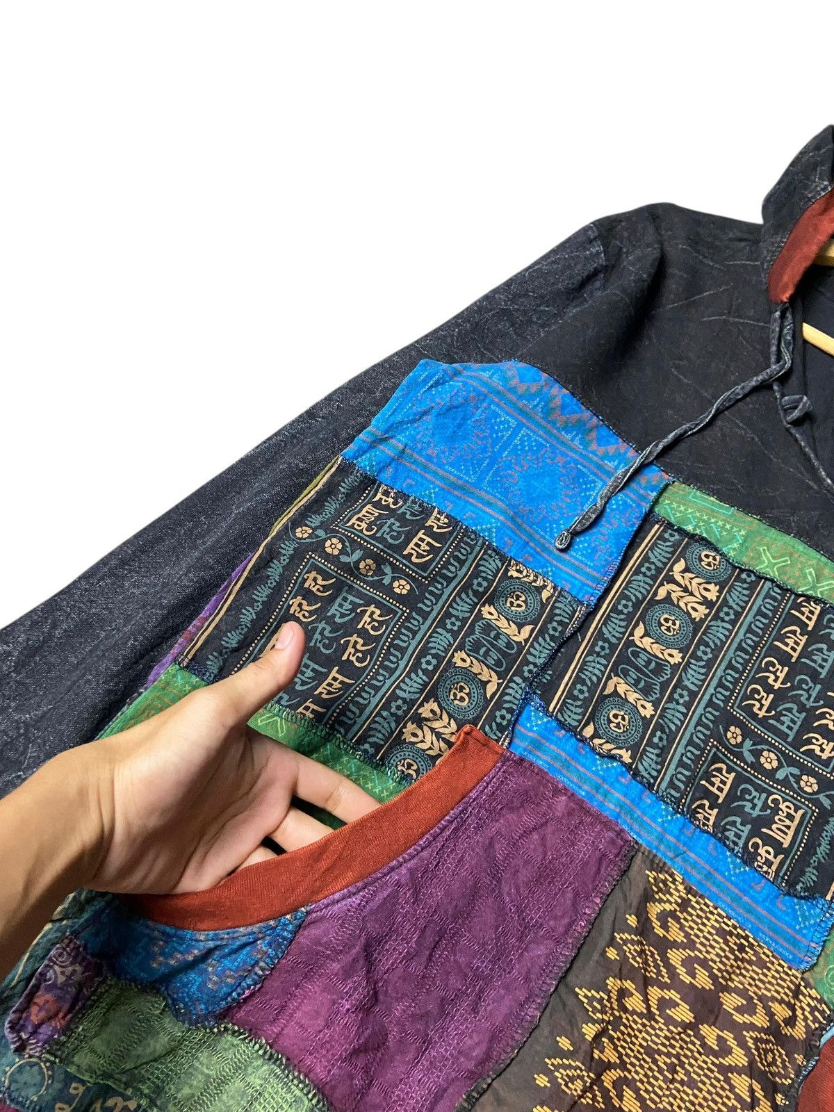 Japanese Brand Japanese Brand Patchwork Design Hoodie (159) Size US S / EU 44-46 / 1 - 5 Thumbnail
