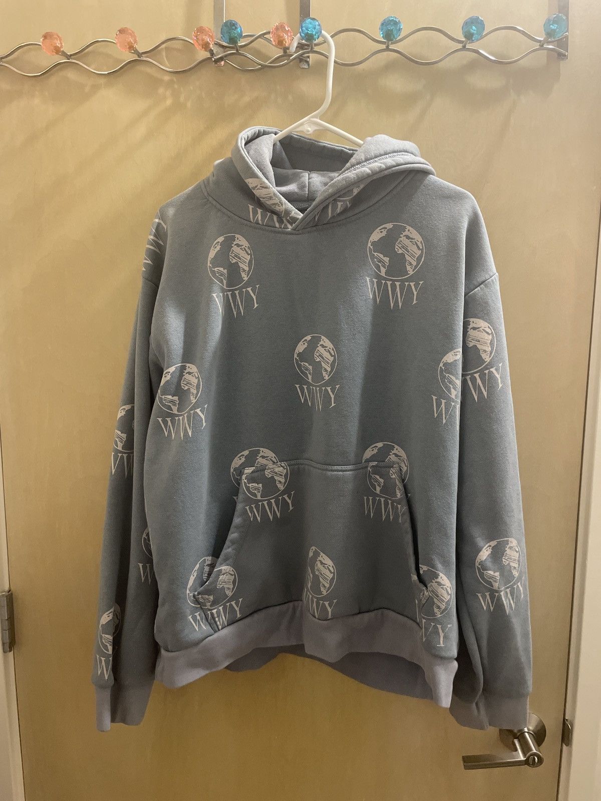 Worldwide Youth Worldwide Youth Light Blue Hoodie Size US M / EU 48-50 / 2 - 1 Thumbnail