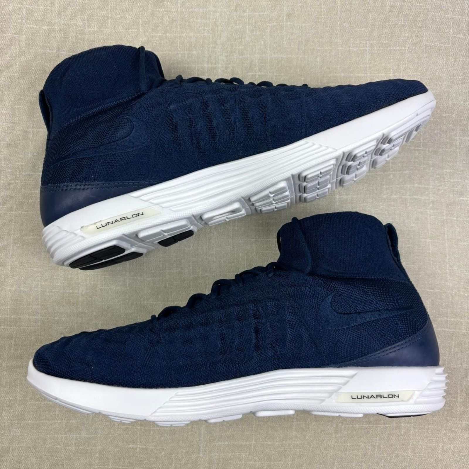 Nike 👔 2016 Nike Lunar Magista II Flyknit “College Navy” 13 Size US 13 / EU 46 - 4 Thumbnail