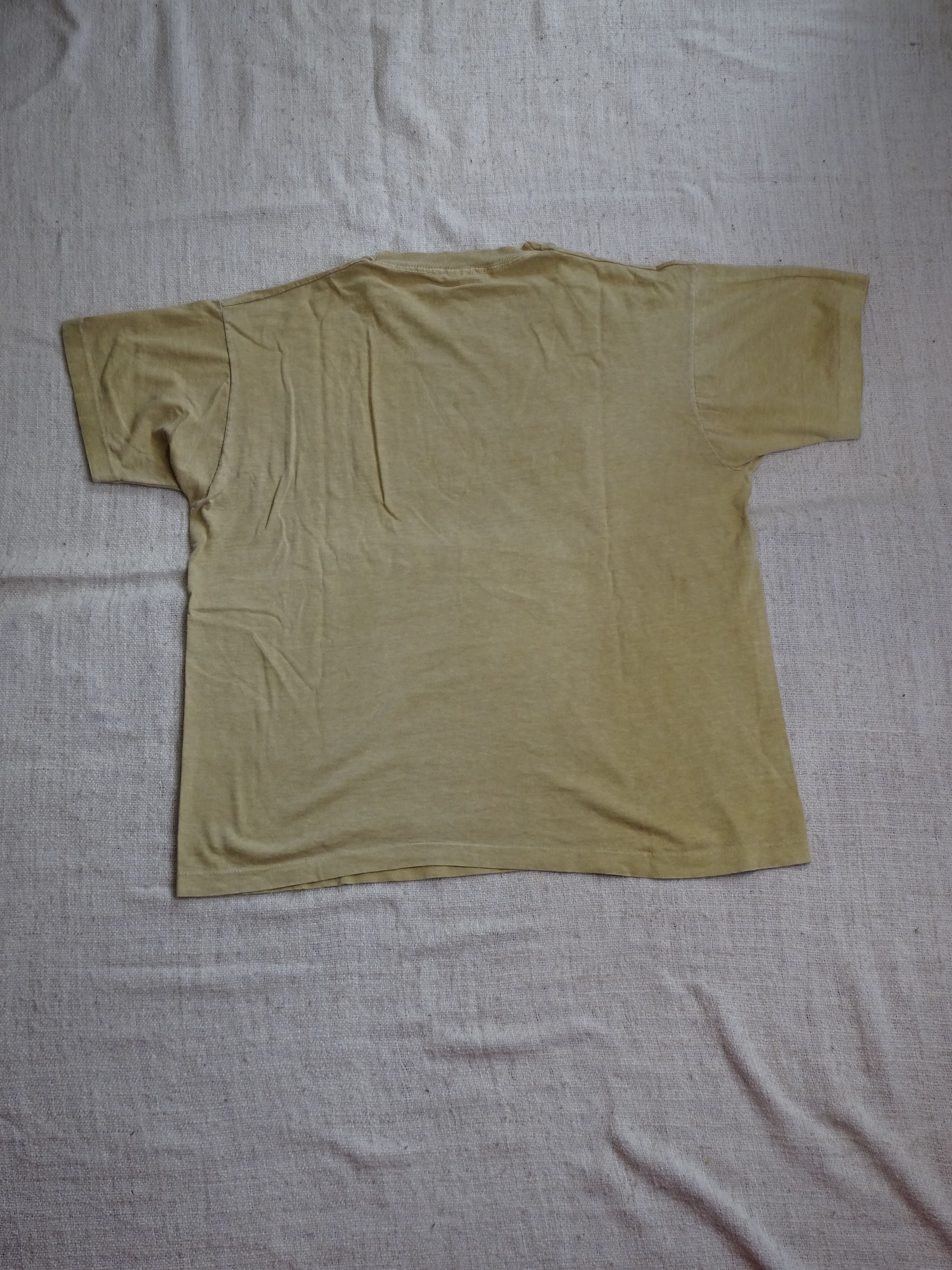 Fruit Of The Loom Vtg 90s Single Stitch Beige Embroidered Cape May Tee Size US XL / EU 56 / 4 - 4 Thumbnail