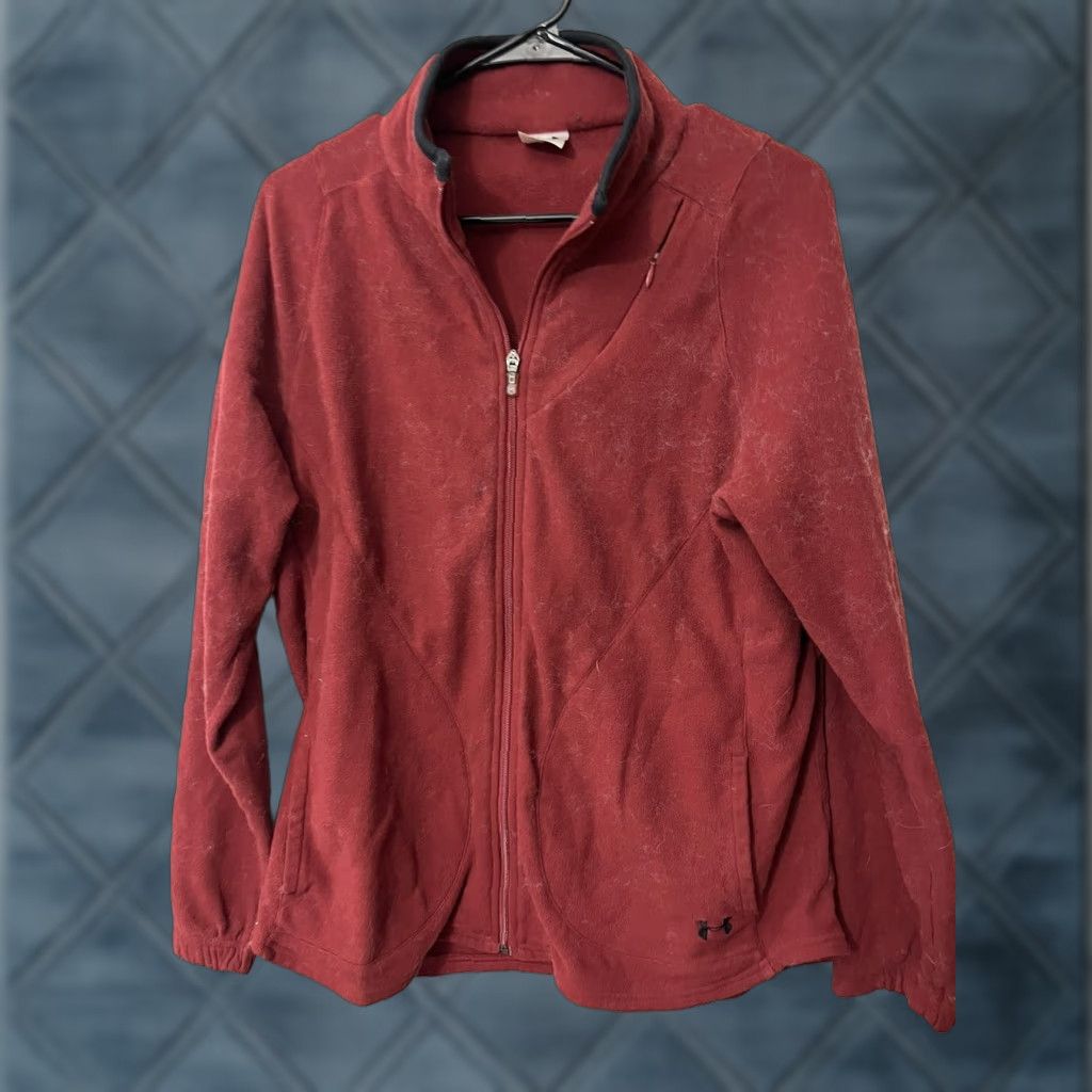 Under Armour Under Armour Women's Jacket Fleece Full Zip Size XL Red Size XL / US 12-14 / IT 48-50 - 1 Thumbnail