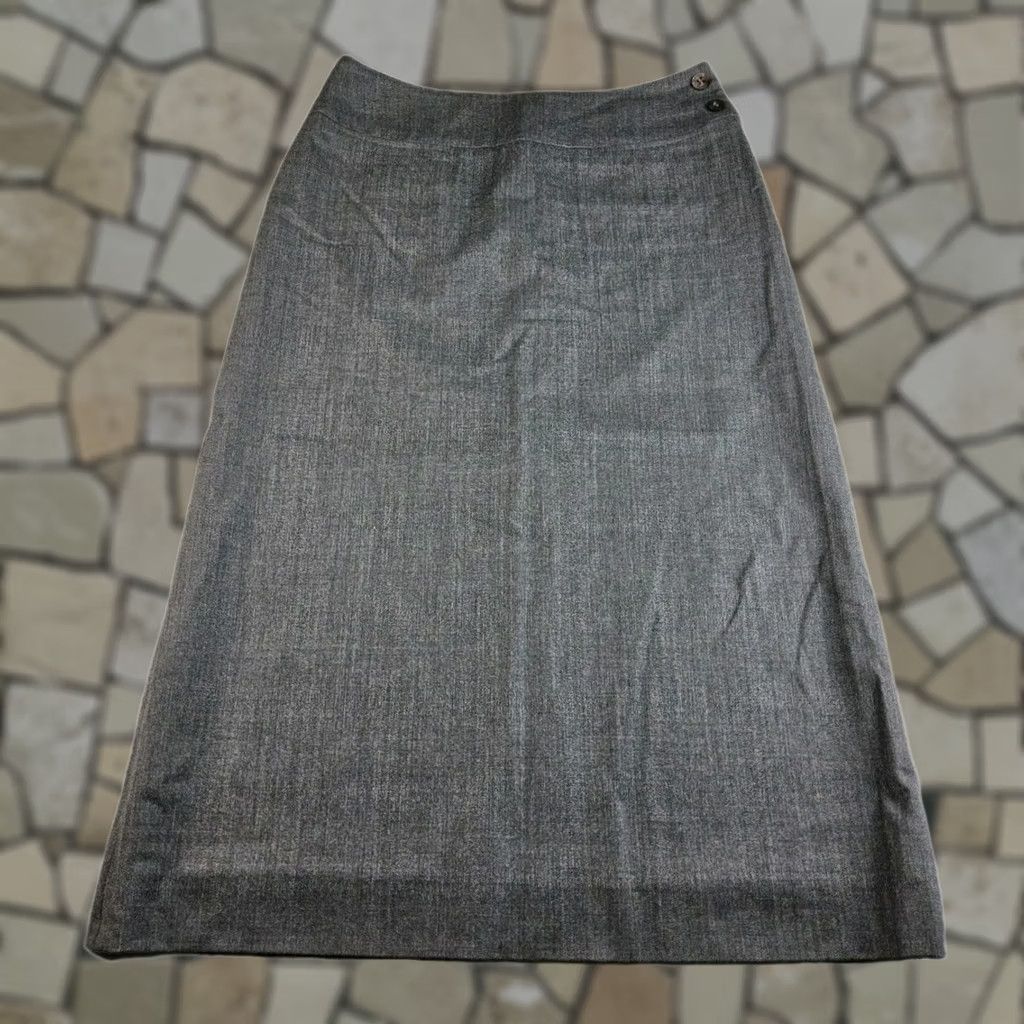 Celine Celine Skirt Women Wool Straight Pencil Midi Grey 36 Size Regular Size 25" / US 0 / IT 36 - 1 Thumbnail