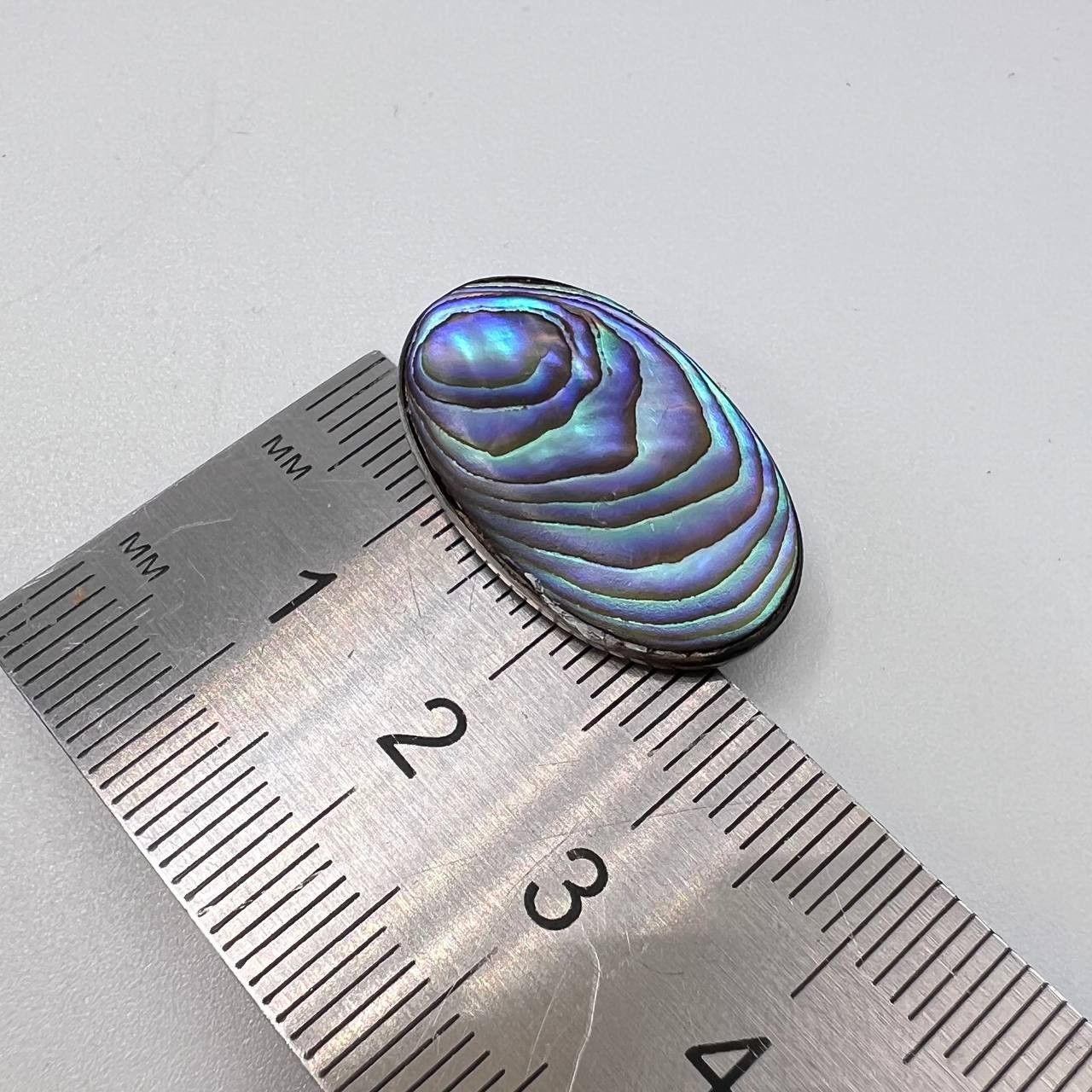 Sterling Silver × Vintage Vintage Sterling Silver 925 Pin Brooch Abalone Shell Marked Size ONE SIZE - 6 Thumbnail