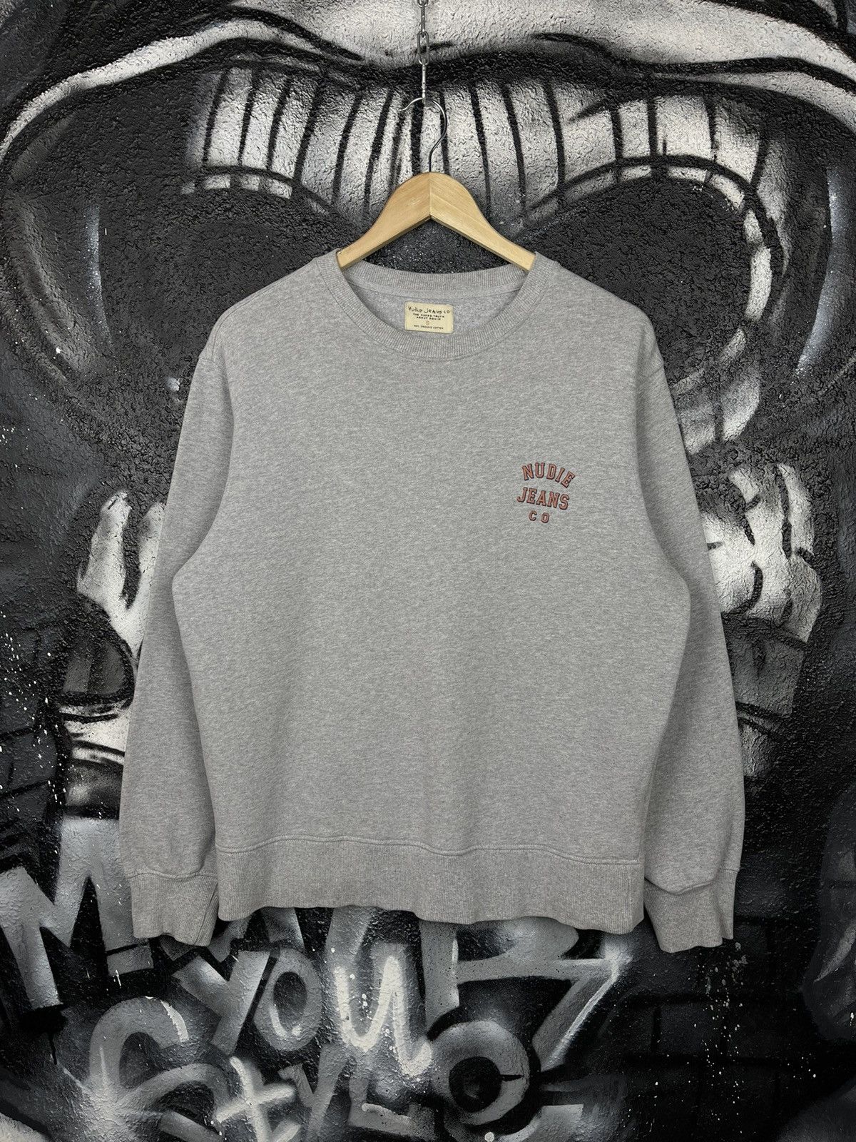 Japanese Brand × Nudie Jeans × Vintage Nudie Jeans Co Frasse Logo Sweatshirt Men’s Size S Size US S / EU 44-46 / 1 - 3 Thumbnail