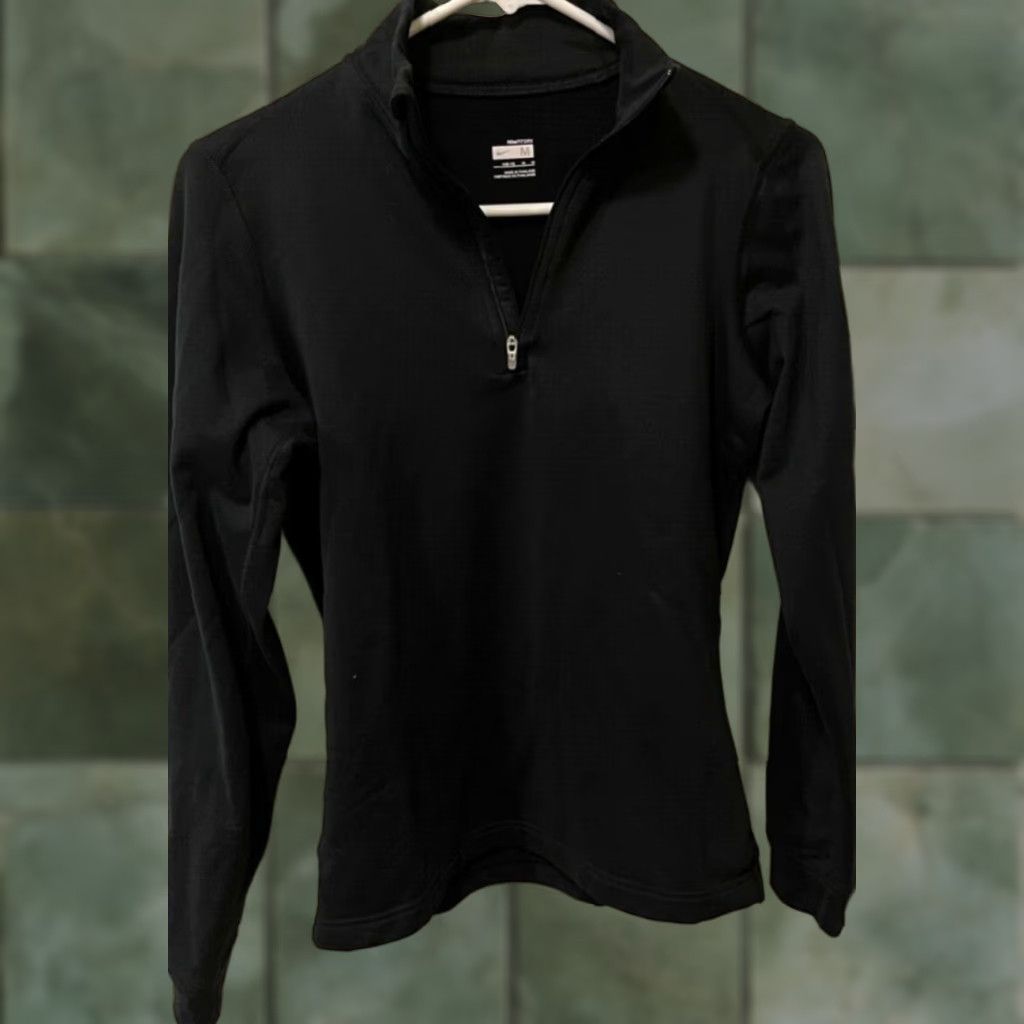 Nike Nike Sweatshirt Women´s FIT DRY 1/4 Zip Long Sleeve Mock Neck Black M Women´s Size M / US 6-8 / IT 42-44 - 1 Thumbnail