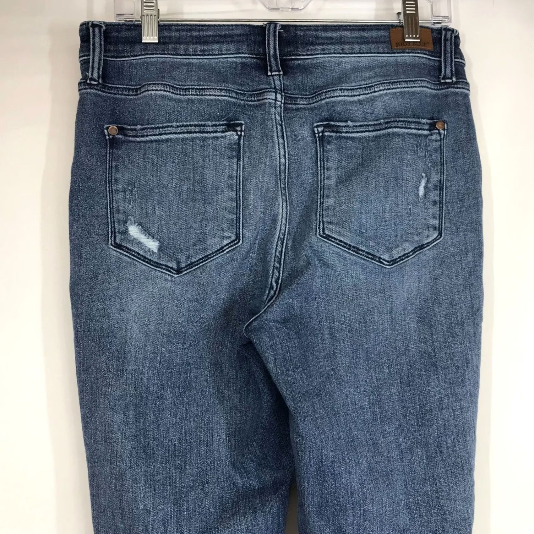 Denime Judy Blue Jeans Womens 29 WOMEN DISTRESSED BOYFRIEND FIT DENIM Size 29" - 5 Thumbnail
