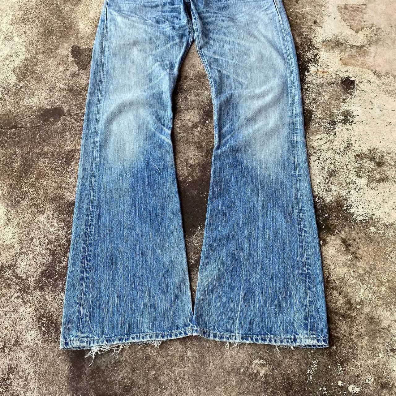Edwin FLARED VINTAGE EDWIN JAPAN DENIM STONEWASH CLAWMARK BJ07-14 Size US 30 / EU 46 - 5 Thumbnail