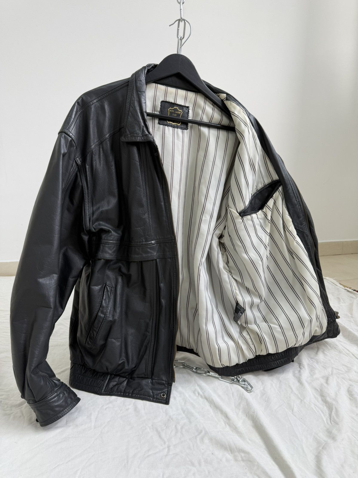 Schott Vintage Redskins Schott Style Heavy Leather Jacket Size US L / EU 52-54 / 3 - 6 Thumbnail