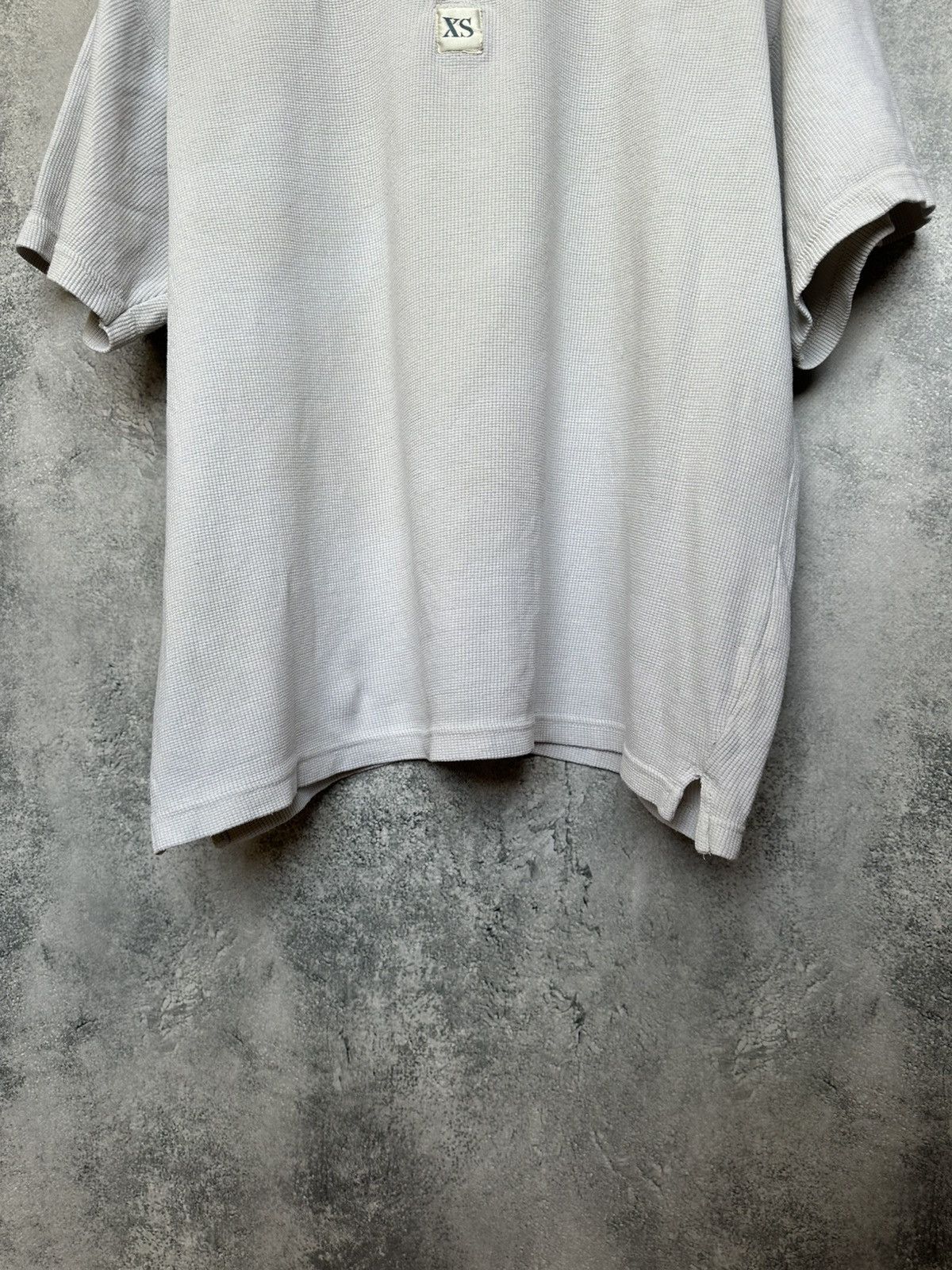 Designer Paco Rabanne Waffle Knit Henley Tee XS Oversized Fit Egypt Size US XS / EU 42 / 0 - 7 Thumbnail