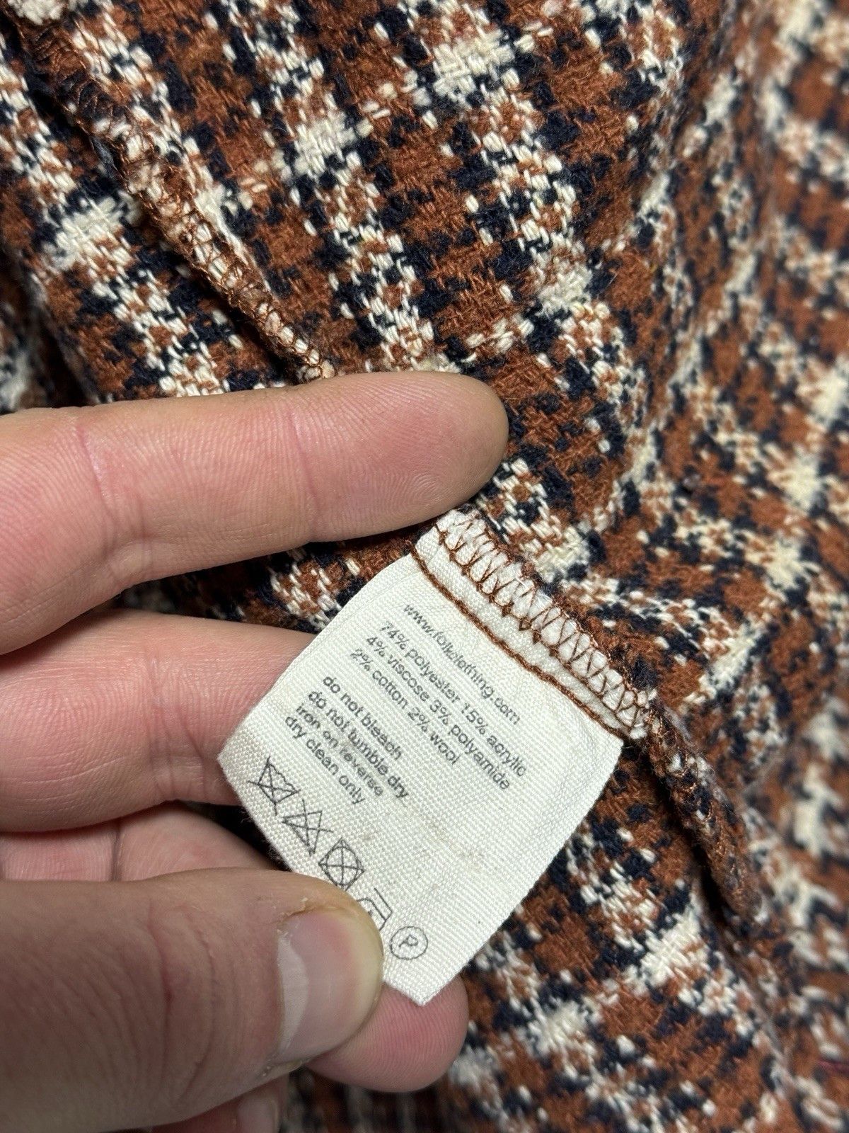 Folk Folk Arrow Overshirt Shacket Chore Jacket Thick Knit Wool Size US M / EU 48-50 / 2 - 8 Thumbnail