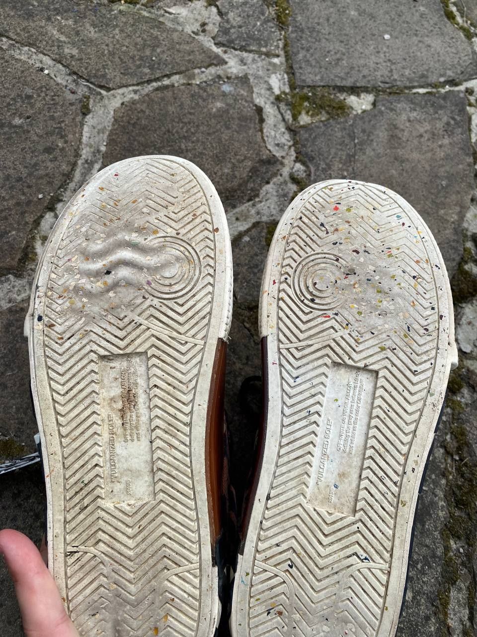 Off-White Off White Vulcanized Custom Distressed Sneaker Size US 8 / EU 41 - 8 Thumbnail