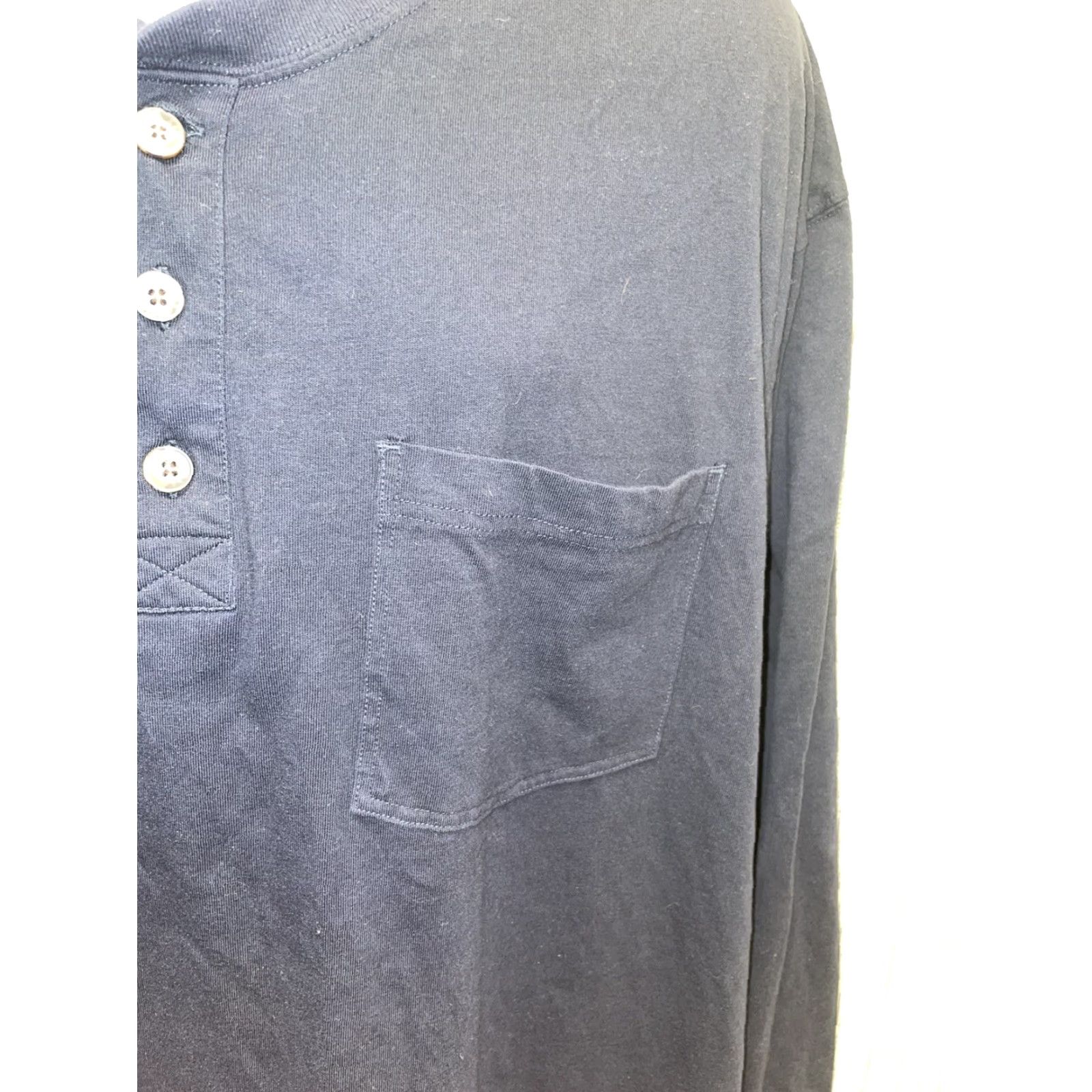 Vintage Duluth Trading Longtail Cotton Dark Blue Long Sleeve Henley Shirt Mens 2XL Size US XXL / EU 58 / 5 - 3 Thumbnail