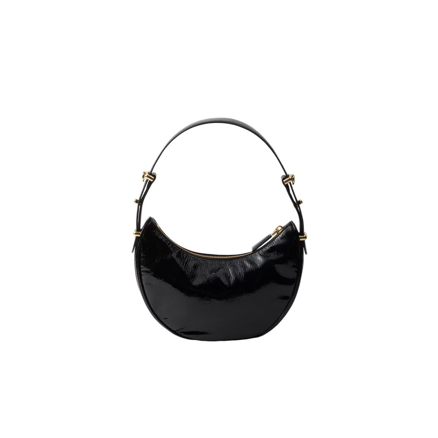 Prada PRADA Arque Small $2850 Black Naplak Leather Shoulder Bag Ne Size ONE SIZE - 3 Thumbnail