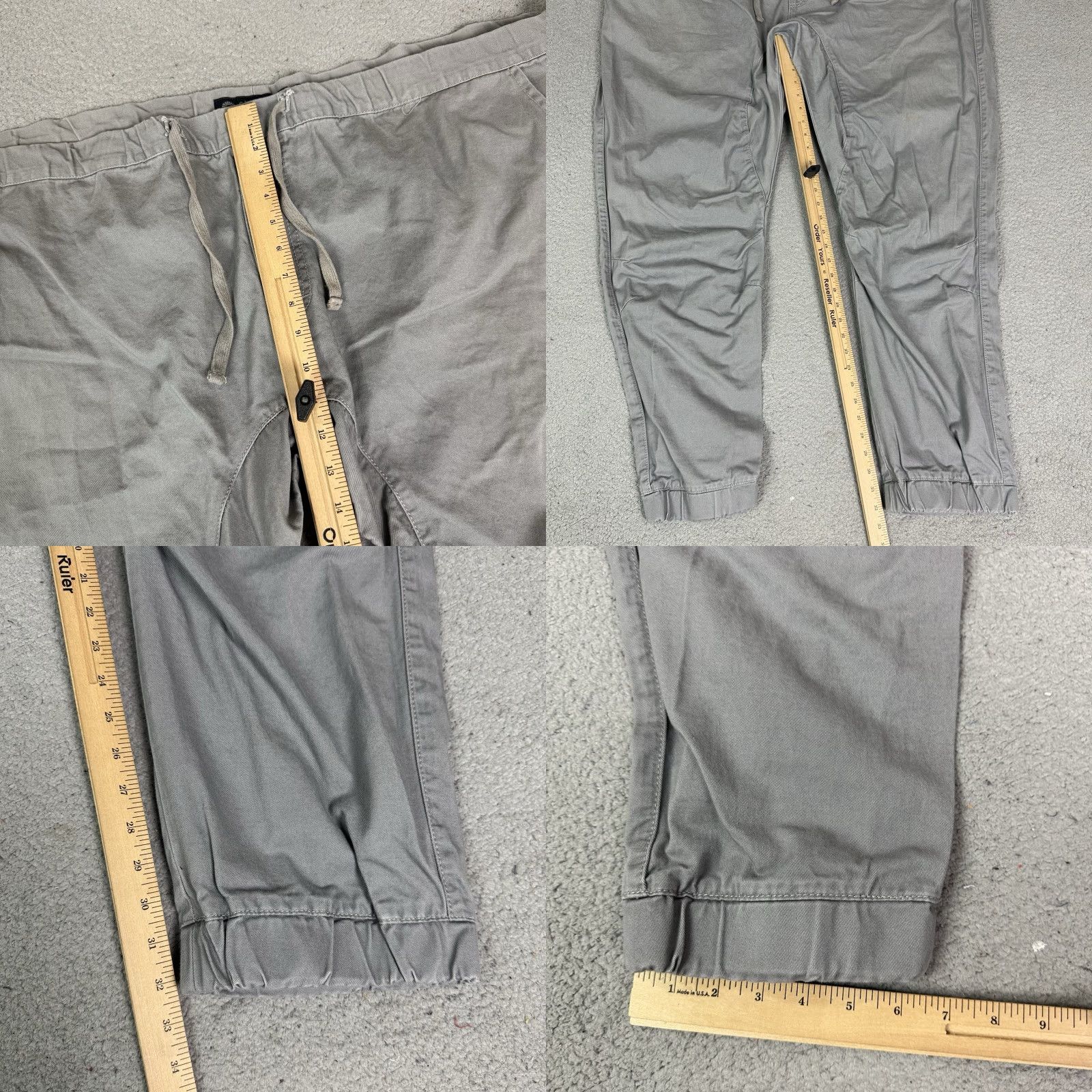 Akademiks Akademiks Pants Men 5XL Gray Joggers Pull On Pockets Drawstring Cotton Chino Shirt Size US 39 - 9 Thumbnail