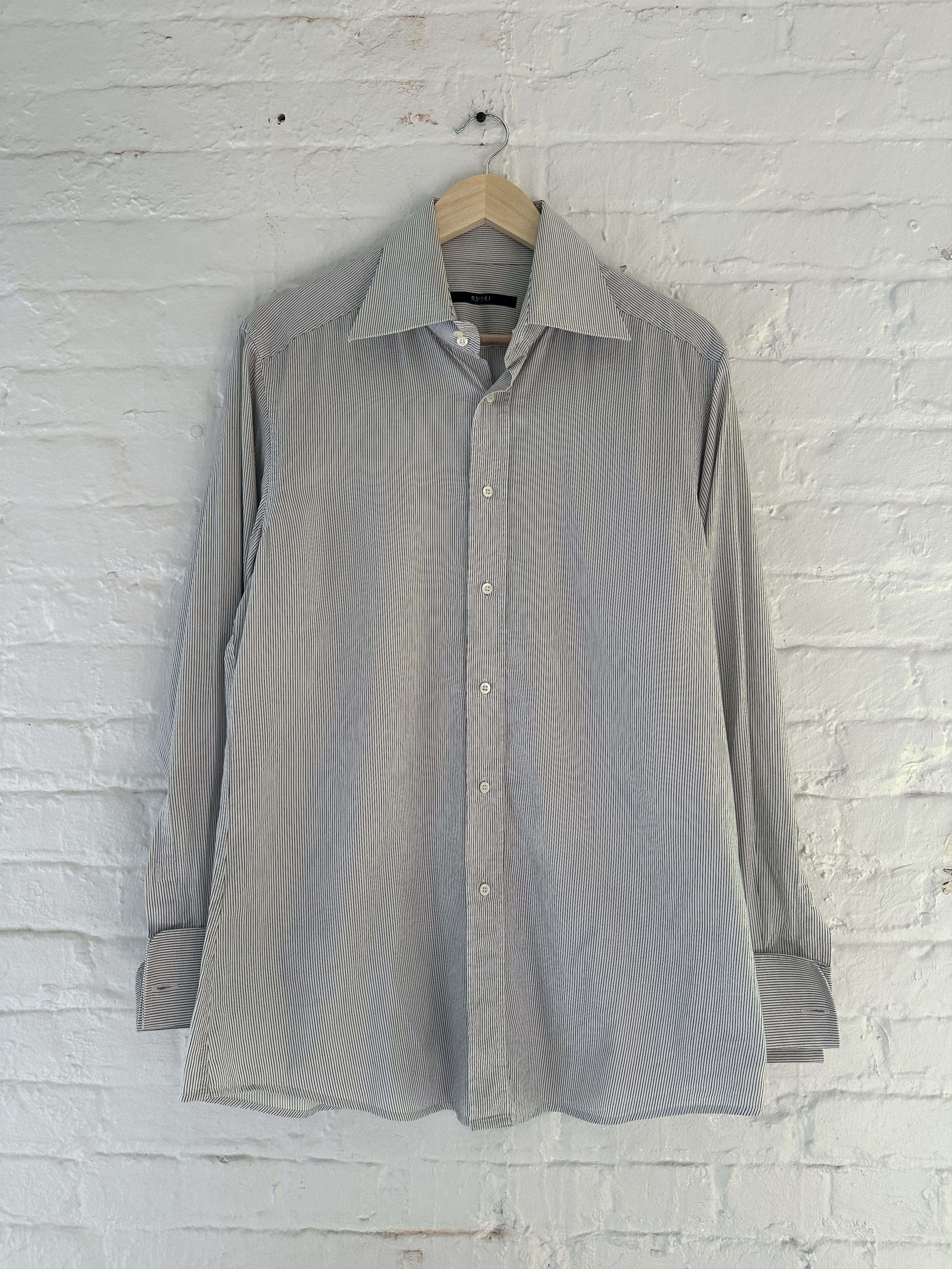 Gucci Gucci by Tom Ford Striped Button Up Shirt Size US M / EU 48-50 / 2 - 1 Thumbnail