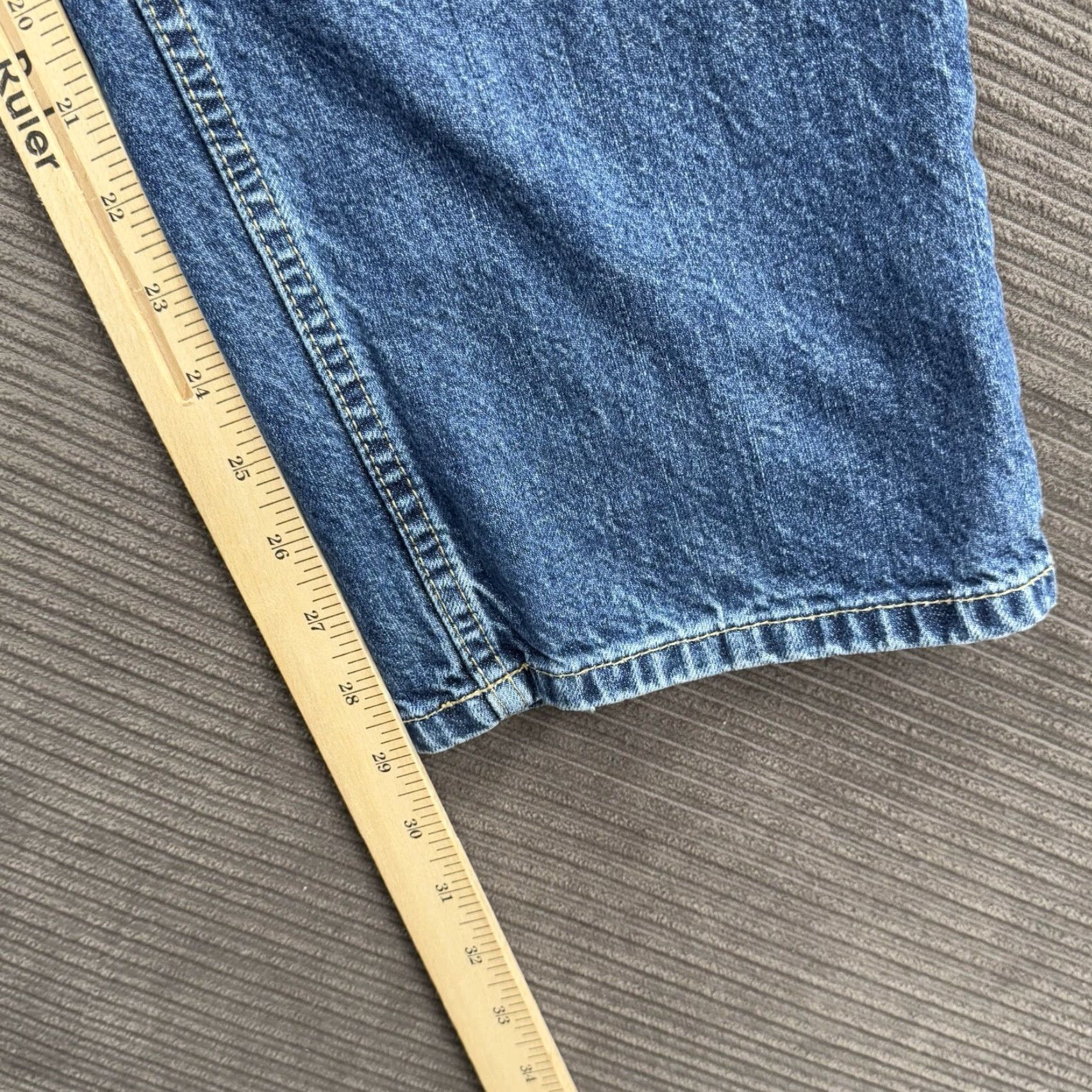 Tommy Hilfiger Tommy Hilfiger Denim Jeans Men 34 Regular Blue Straight Hipster 90s Hip Hop Pattern Solid Size US 34 / EU 50 - 6 Thumbnail