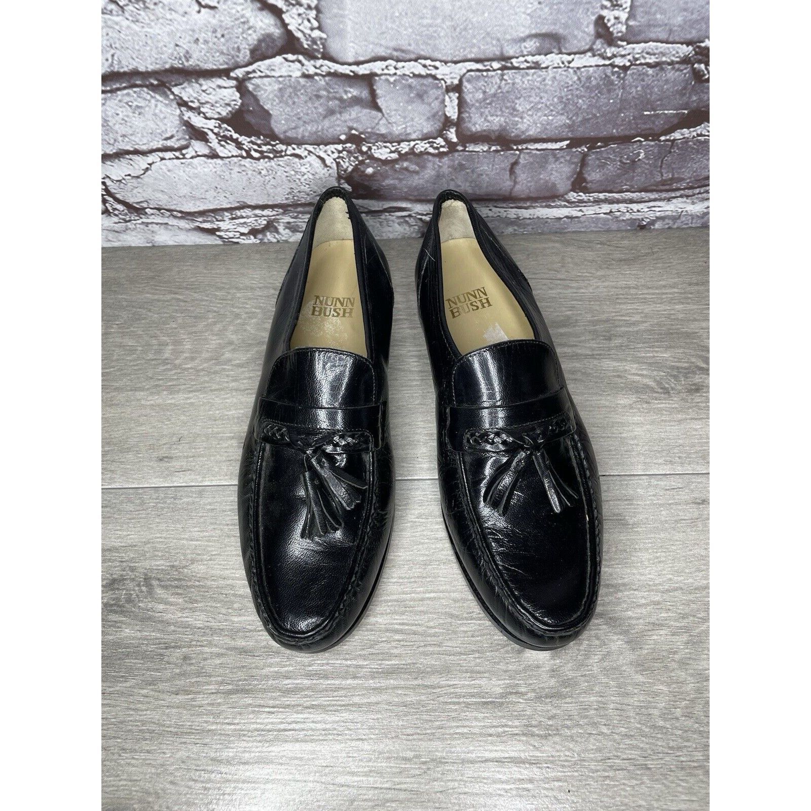 Nunn Bush Nunn Bush Black Leather Slip On Tassel Loafers Dress Shoes M Size US 7.5 / EU 40-41 - 4 Thumbnail