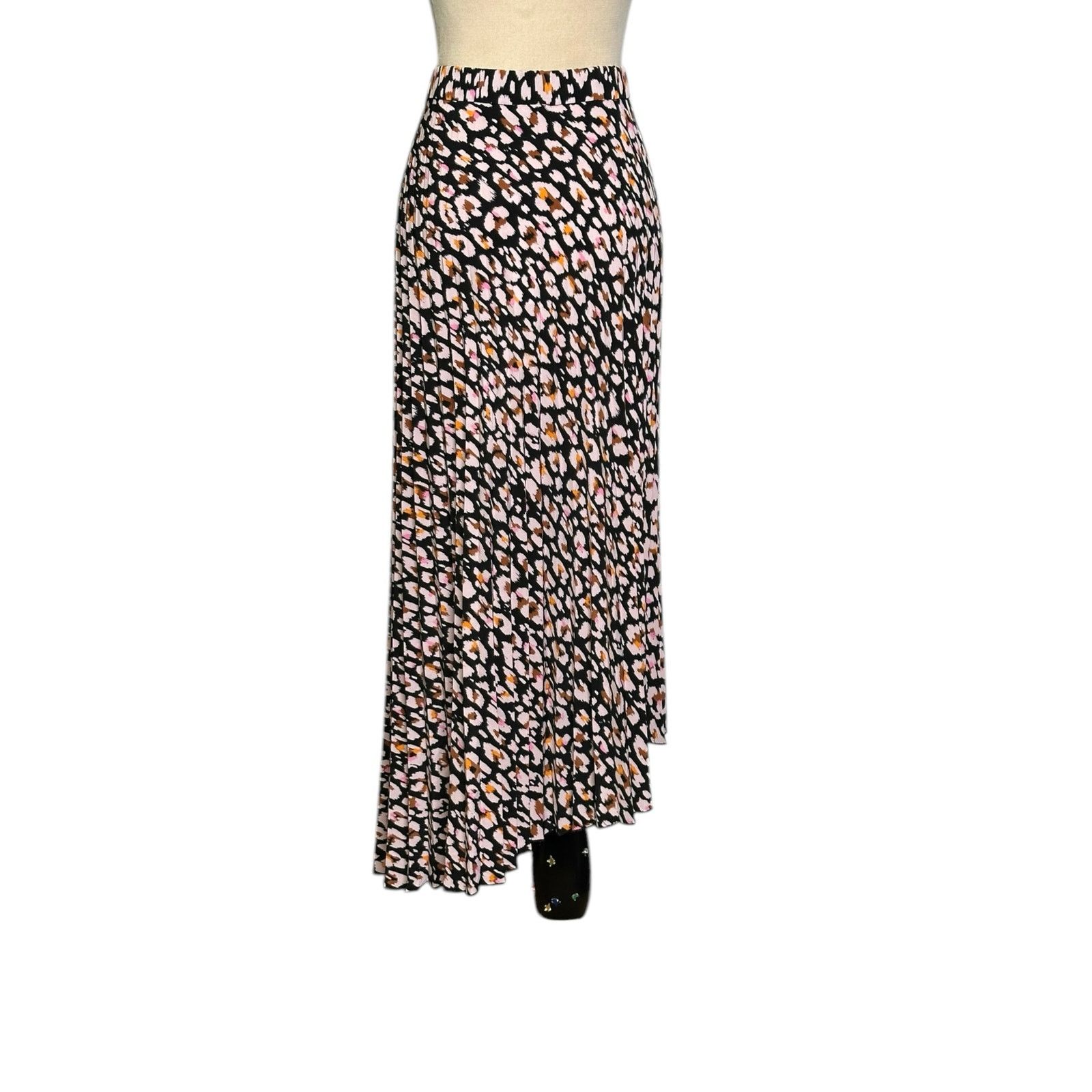 Sanctuary Sanctuary black cream floral pleated midi skirt size large Size 30" / US 8 / IT 44 - 13 Thumbnail
