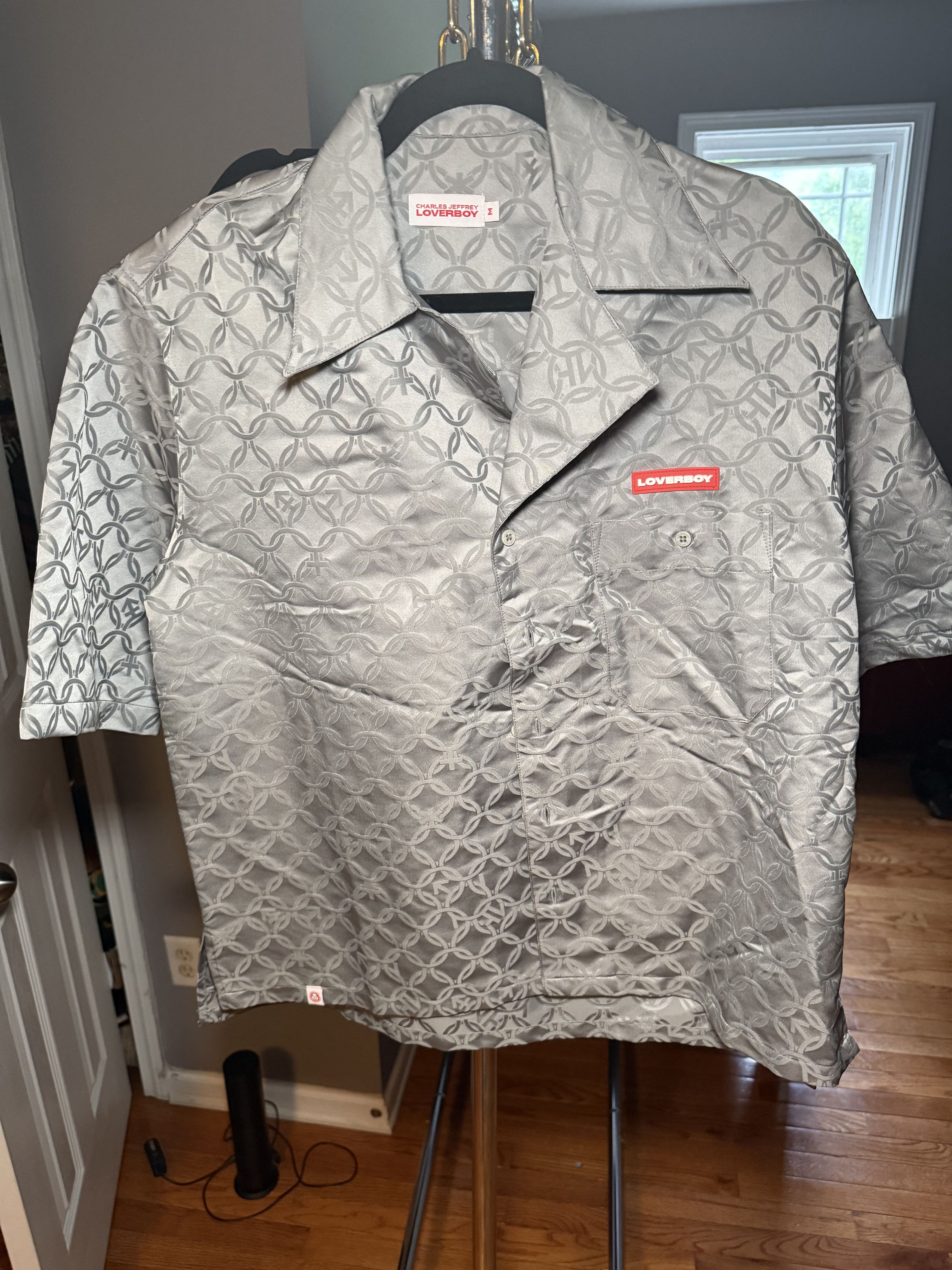 Charles Jeffrey LOVERBOY CHARLES JEFFREY LOVERBOY Hawaiian gender-jacquard shirt Size US M / EU 48-50 / 2 - 1 Thumbnail