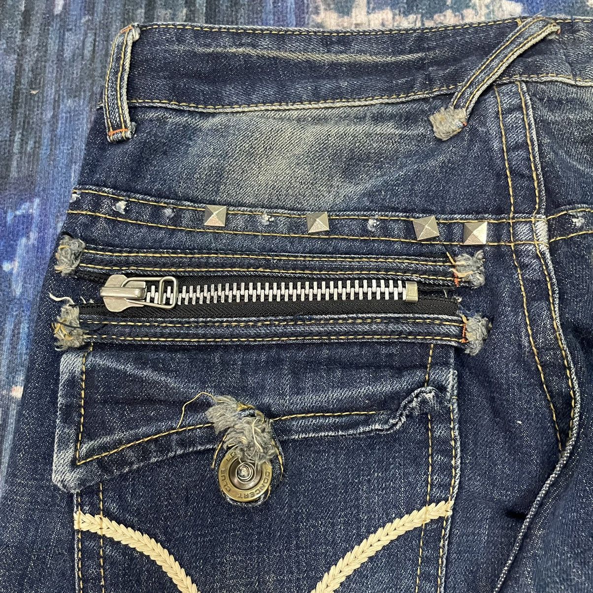 Hysteric Glamour 🇯🇵 LOLITA concert club catclaws distressed flare exotic denim Size 31" - 23 Thumbnail