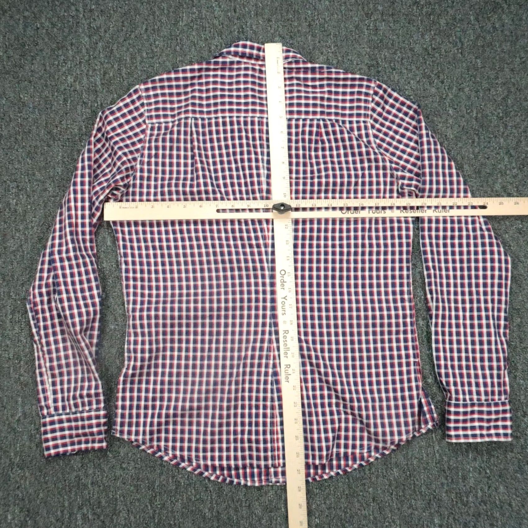 Frank & Eileen Frank & Eileen Shirt Womens Medium Red Plaid Long Sleeve Button-Up Lightweight Italy Size M / US 6-8 / IT 42-44 - 5 Thumbnail